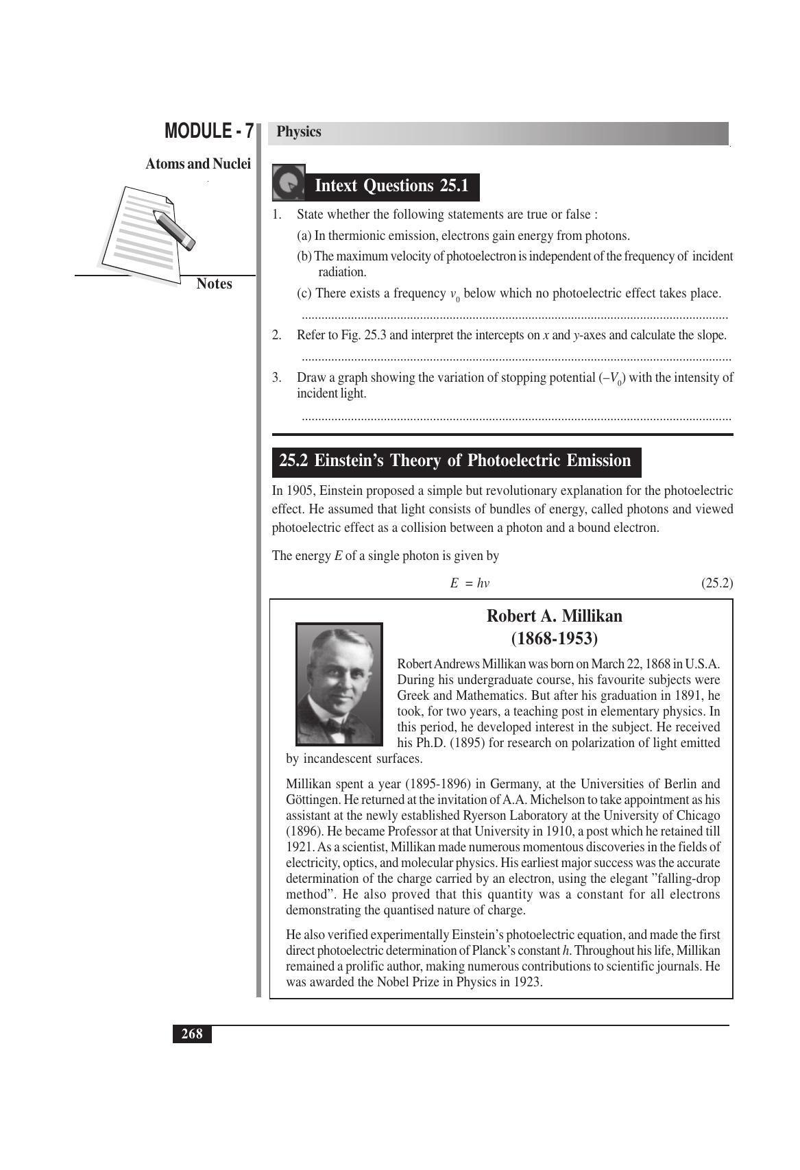 TS SCERT Inter 1st Year Physics Vol – II Path 1 (English Medium) Text Book - Page 284
