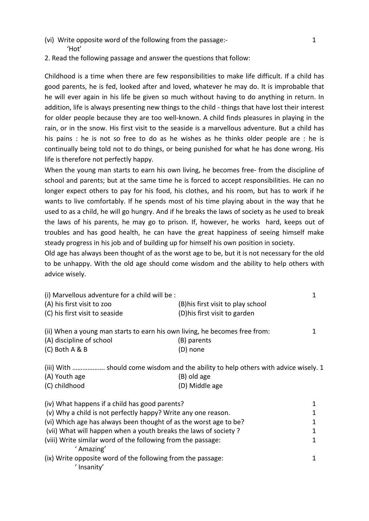 RBSE Class 10 Sample Paper (All Subjects) 2023 - Page 13