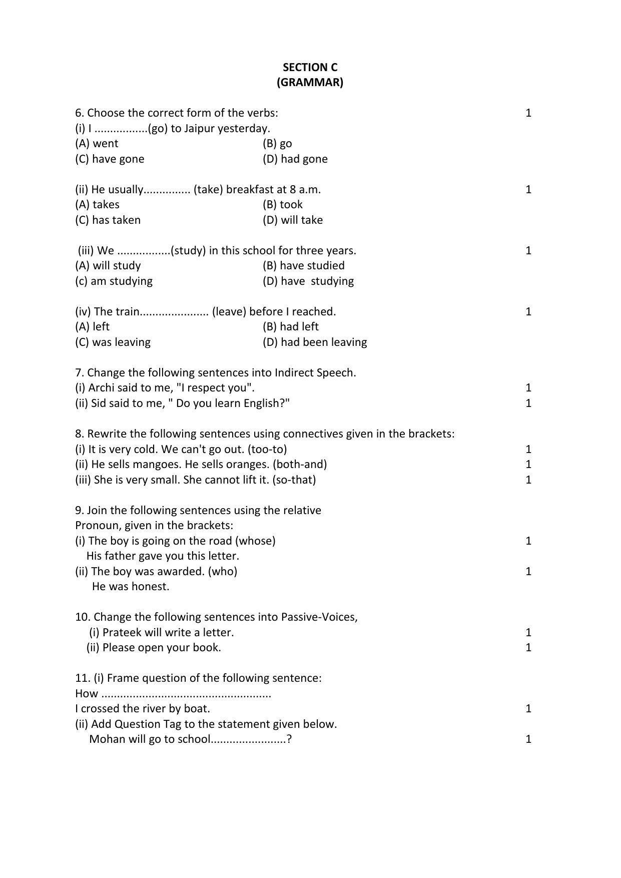 RBSE Class 10 Sample Paper (All Subjects) 2023 - Page 15