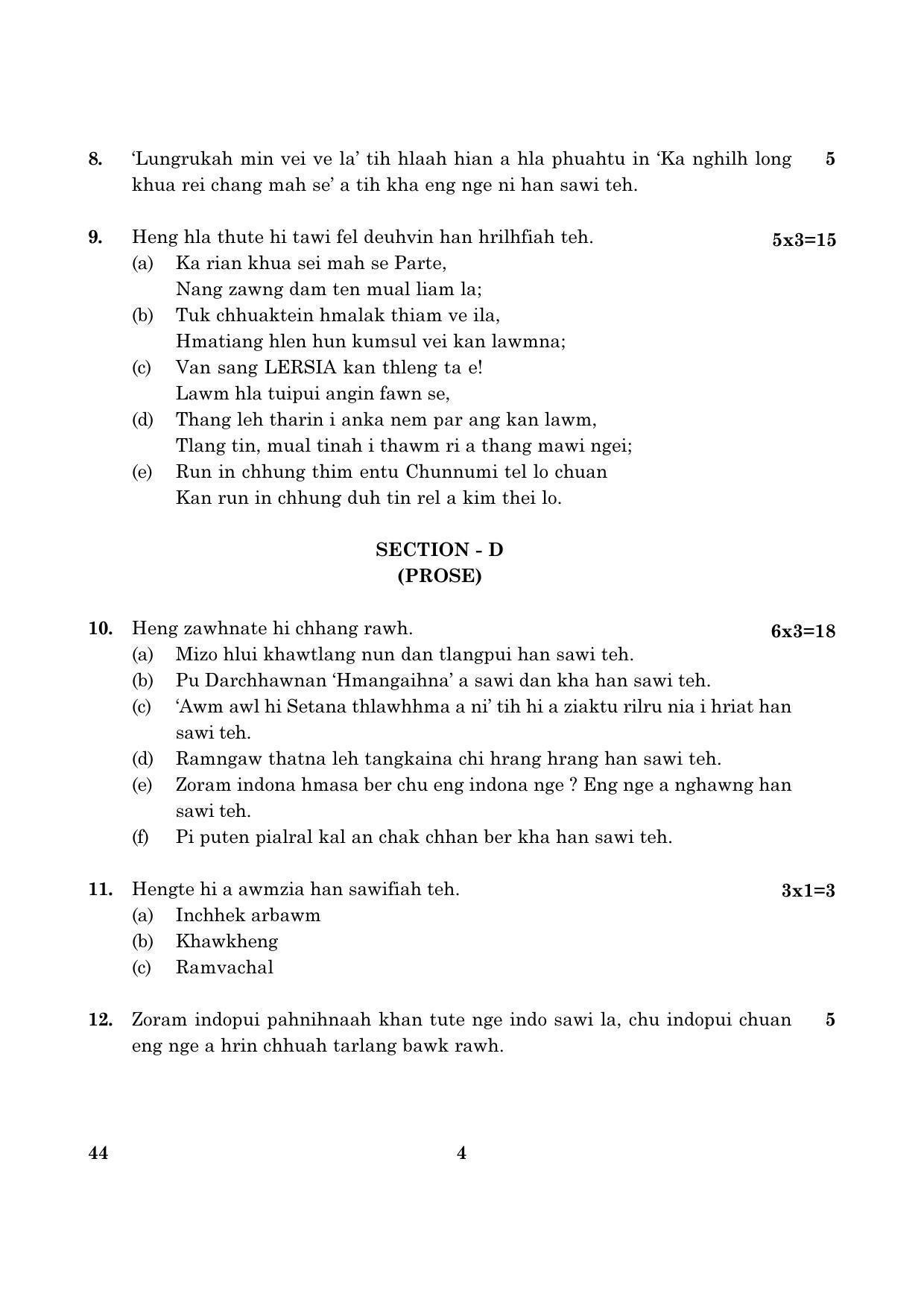 CBSE Class 10 044 MIZO 2016 Question Paper - Page 4