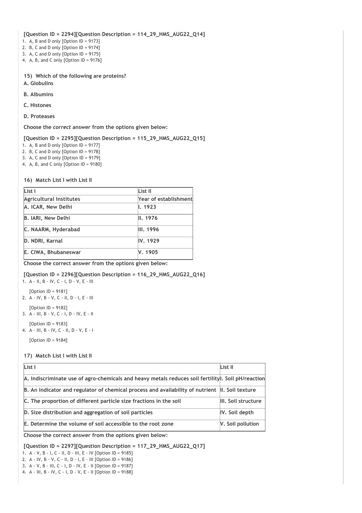 ICAR AIEEA PG 2022 COMMUNITY SCIENCE Question Paper - Page 3
