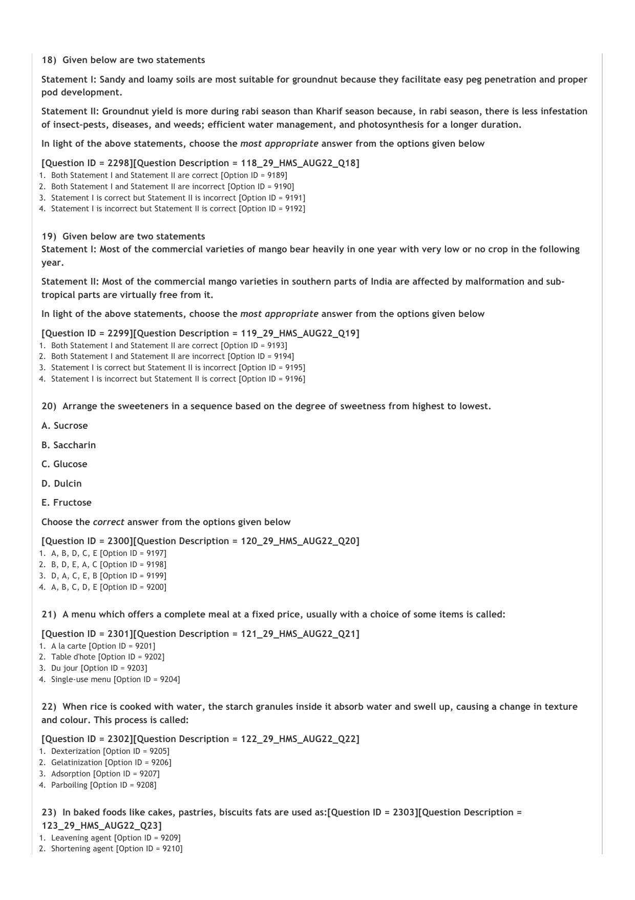 ICAR AIEEA PG 2022 COMMUNITY SCIENCE Question Paper - Page 4