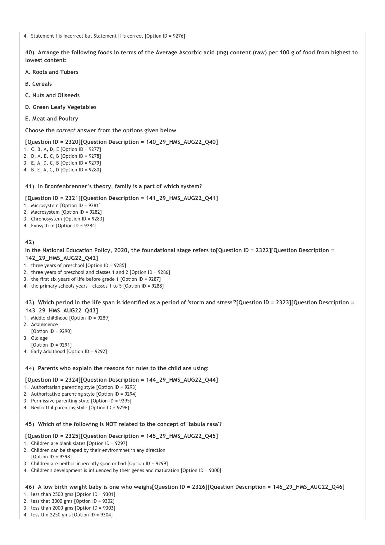 ICAR AIEEA PG 2022 COMMUNITY SCIENCE Question Paper - Page 8