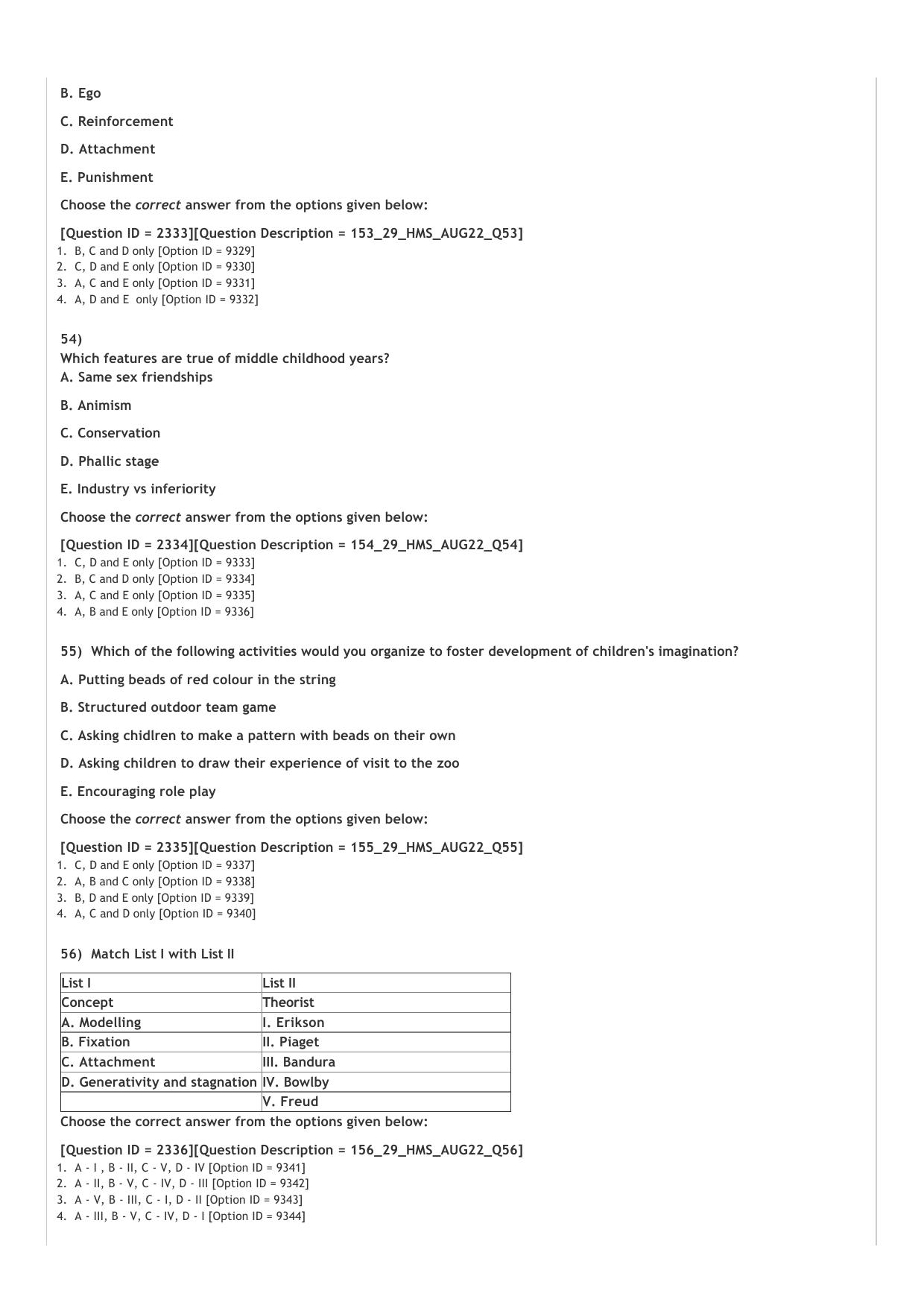 ICAR AIEEA PG 2022 COMMUNITY SCIENCE Question Paper - Page 10