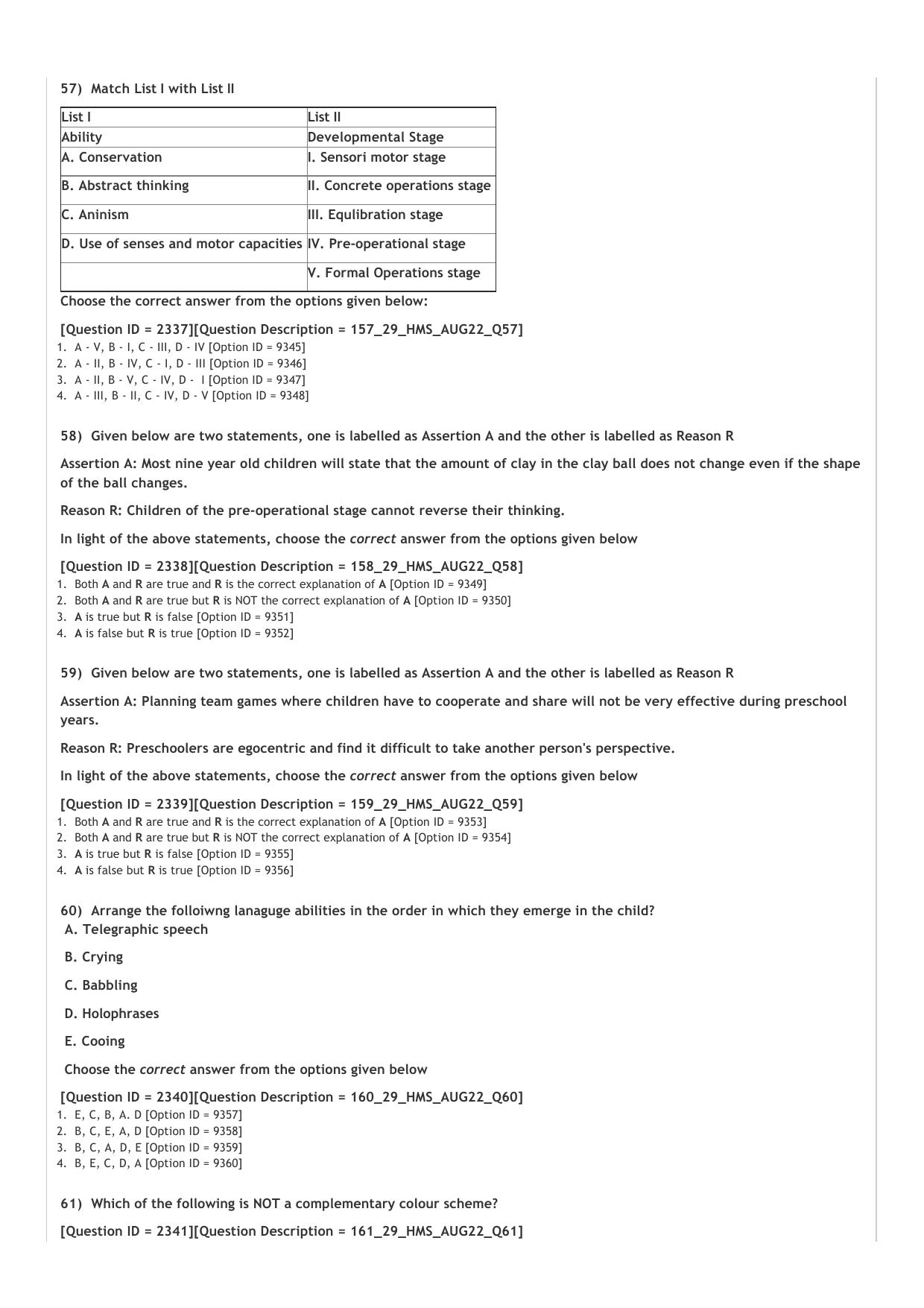 ICAR AIEEA PG 2022 COMMUNITY SCIENCE Question Paper - Page 11