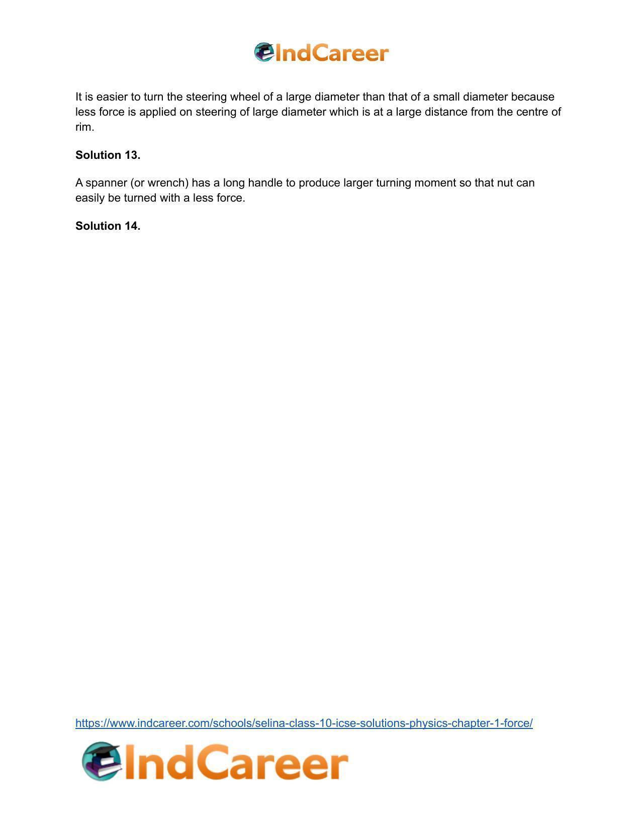Selina Class 10 ICSE Solutions Physics : Chapter 1- Force - Page 4