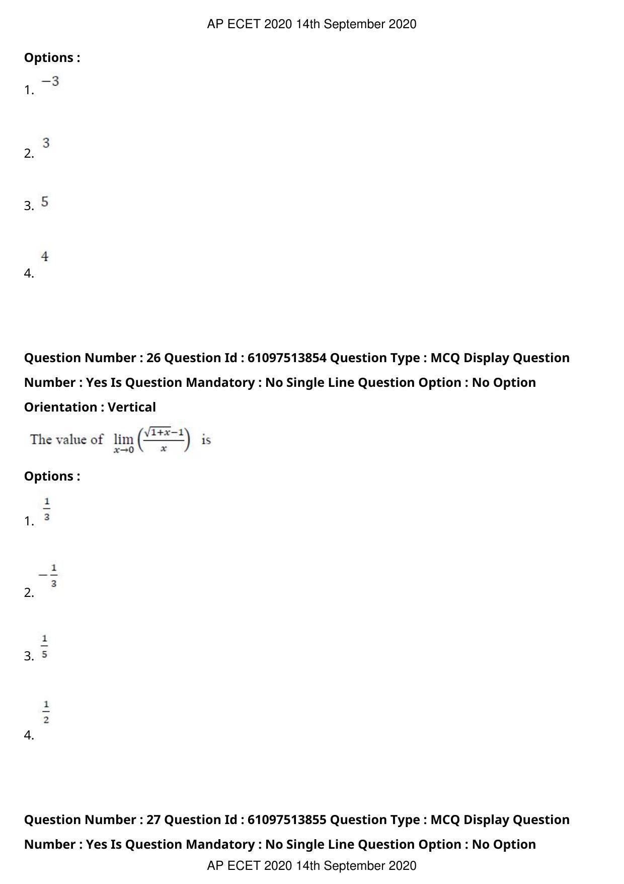 AP ECET 2020 - Electrical and Electronics Engineering (Preview) Question Paper With Preliminary Keys - Page 15