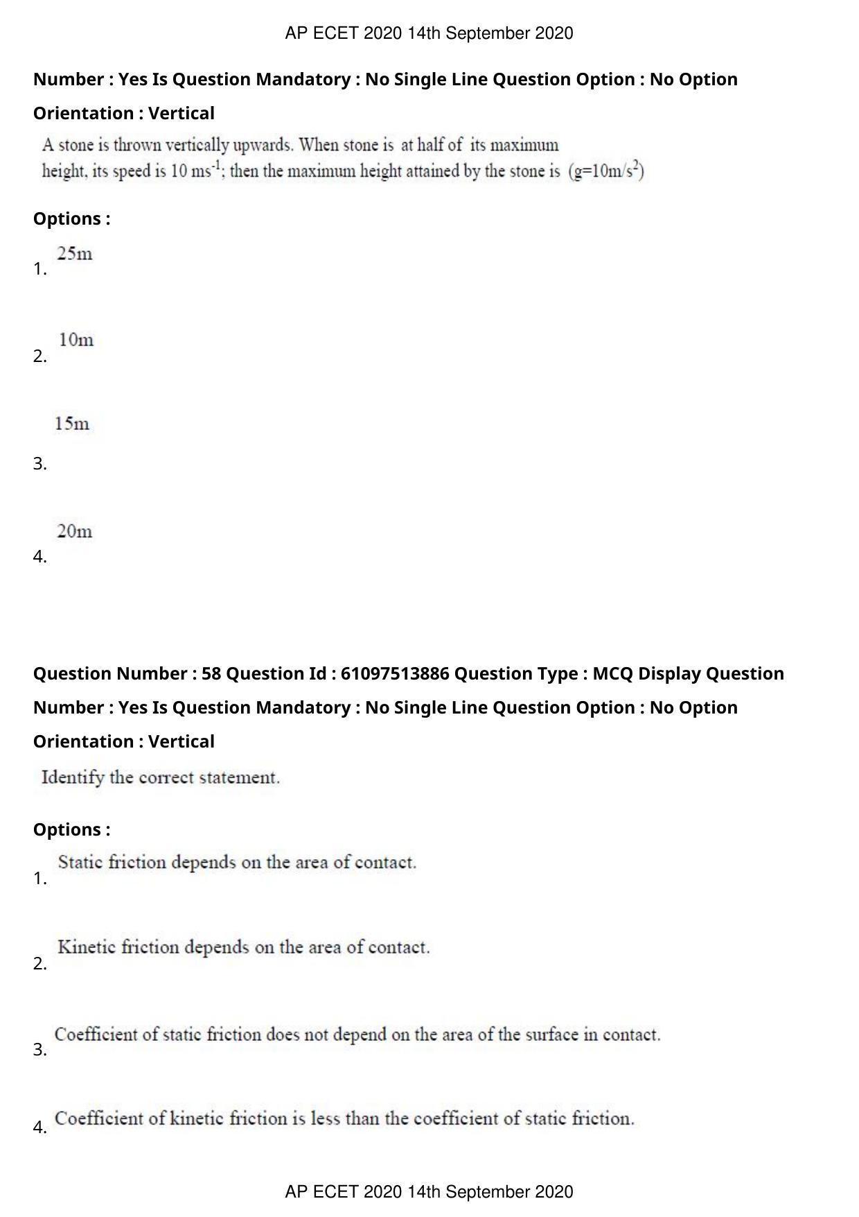 AP ECET 2020 - Electrical and Electronics Engineering (Preview) Question Paper With Preliminary Keys - Page 33