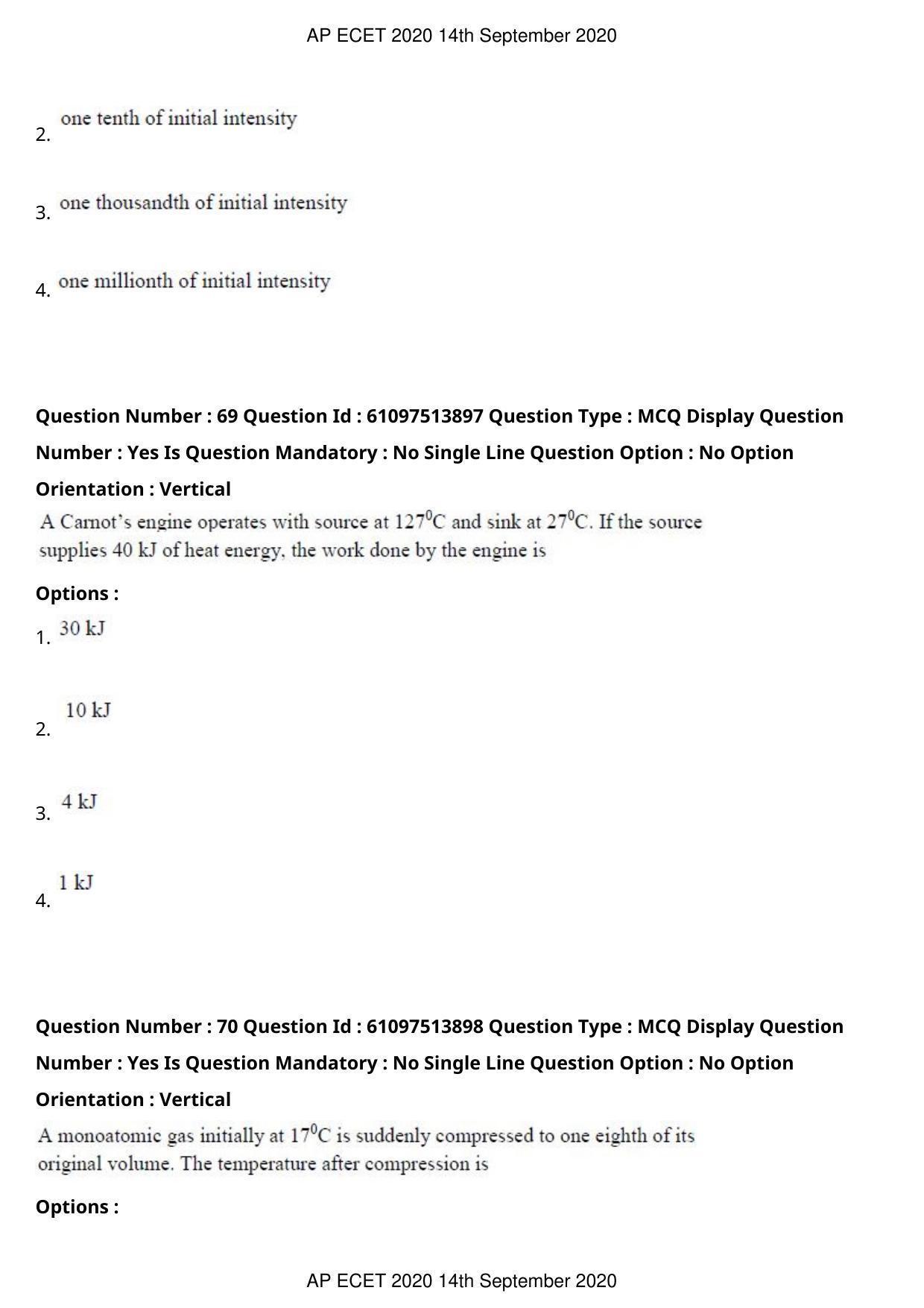 AP ECET 2020 - Electrical and Electronics Engineering (Preview) Question Paper With Preliminary Keys - Page 39