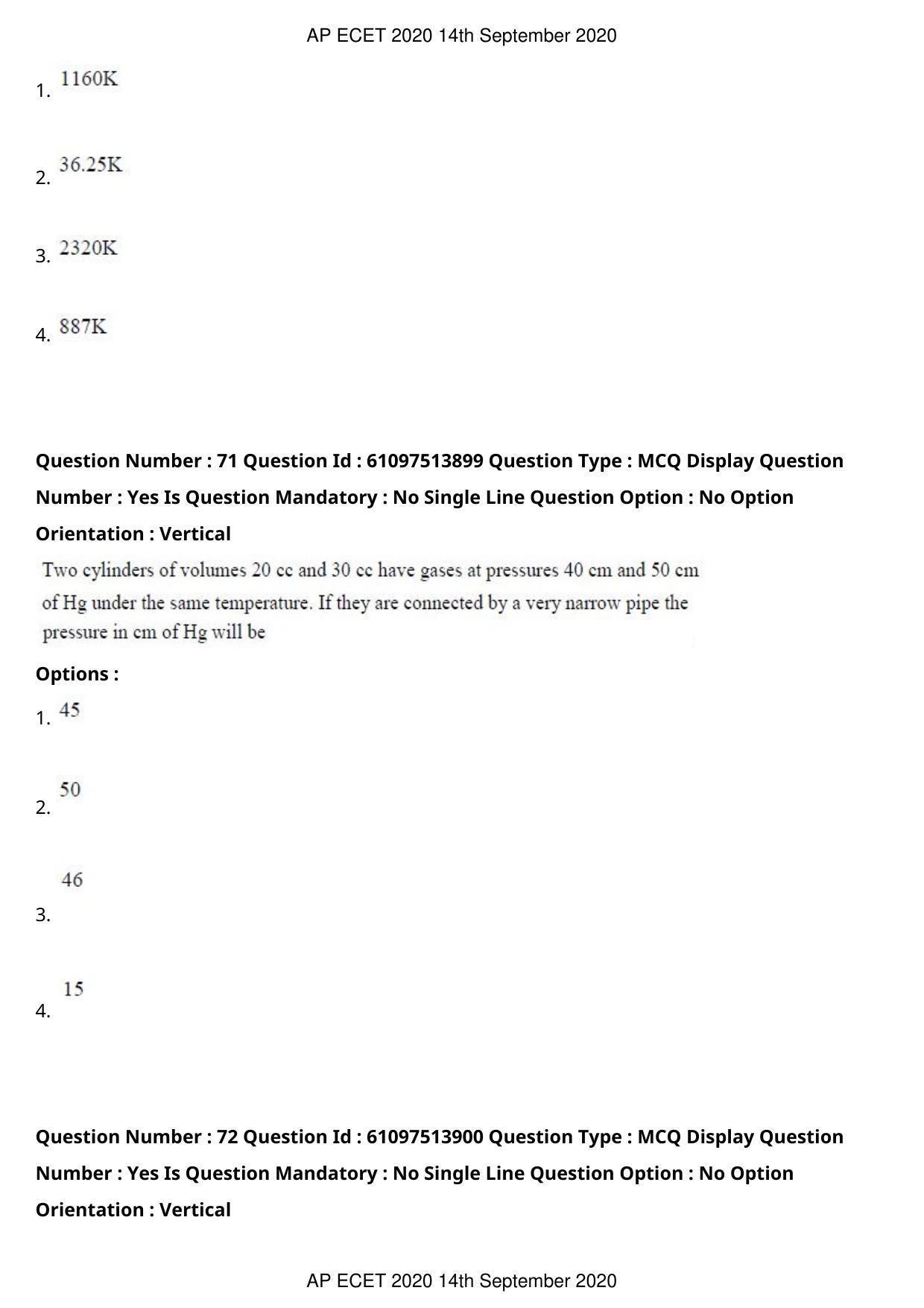 AP ECET 2020 - Electrical and Electronics Engineering (Preview) Question Paper With Preliminary Keys - Page 40