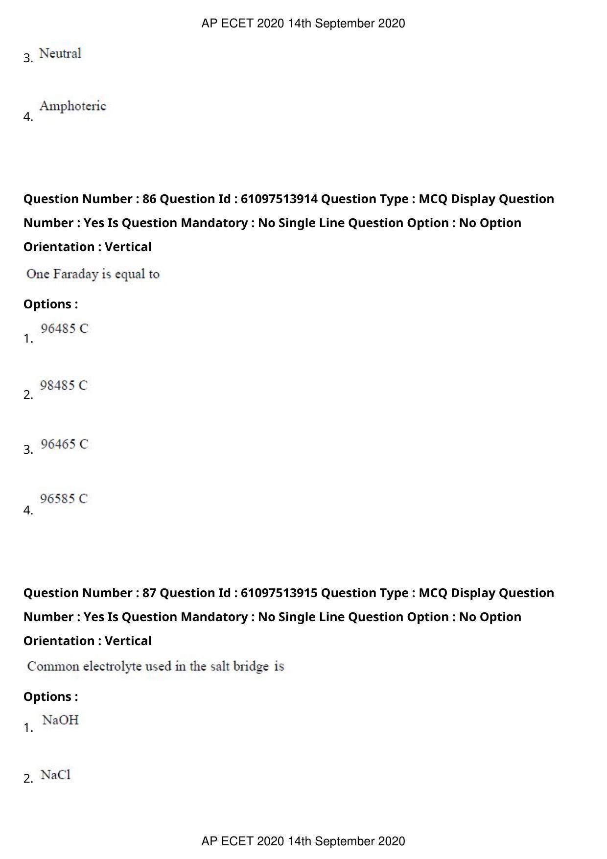 AP ECET 2020 - Electrical and Electronics Engineering (Preview) Question Paper With Preliminary Keys - Page 48
