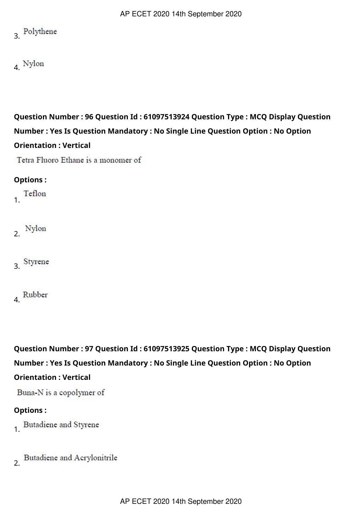 AP ECET 2020 - Electrical and Electronics Engineering (Preview) Question Paper With Preliminary Keys - Page 53