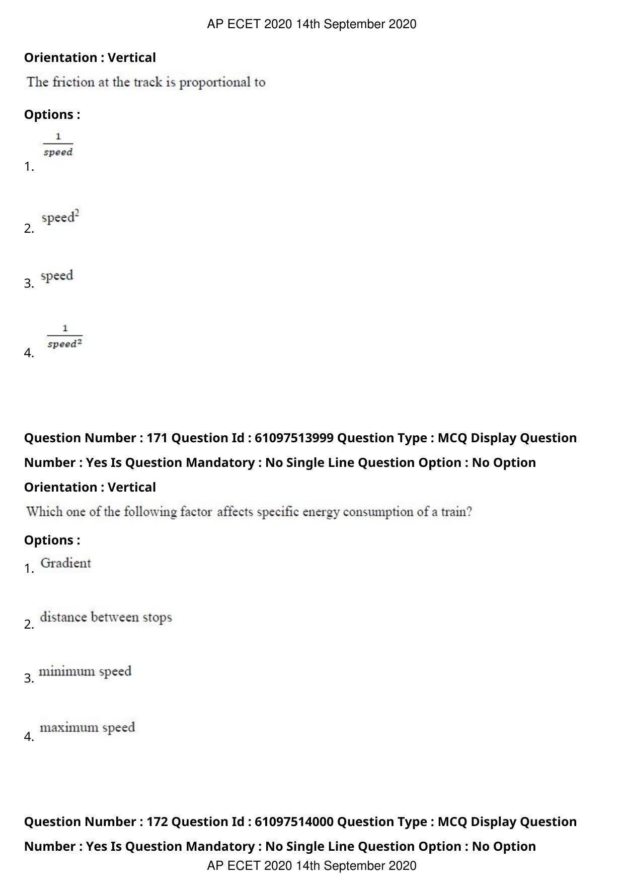AP ECET 2020 - Electrical and Electronics Engineering (Preview) Question Paper With Preliminary Keys - Page 91