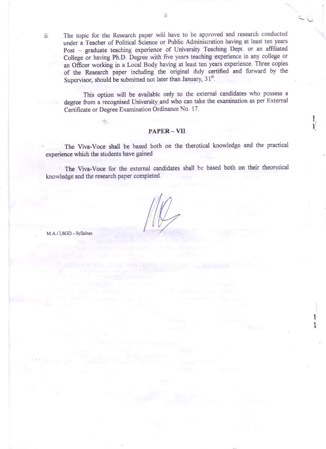 RTMNU Department of Public Administration of PG_Diploma_of_Local_Self_Government_07112020.pdf (LSGD (Diploma in Local Self Government)) Syllabus. - Page 6