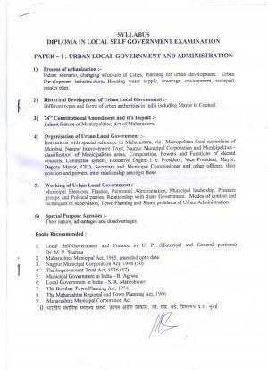RTMNU Department of Public Administration of PG_Diploma_of_Local_Self_Government_07112020.pdf (LSGD (Diploma in Local Self Government)) Syllabus.