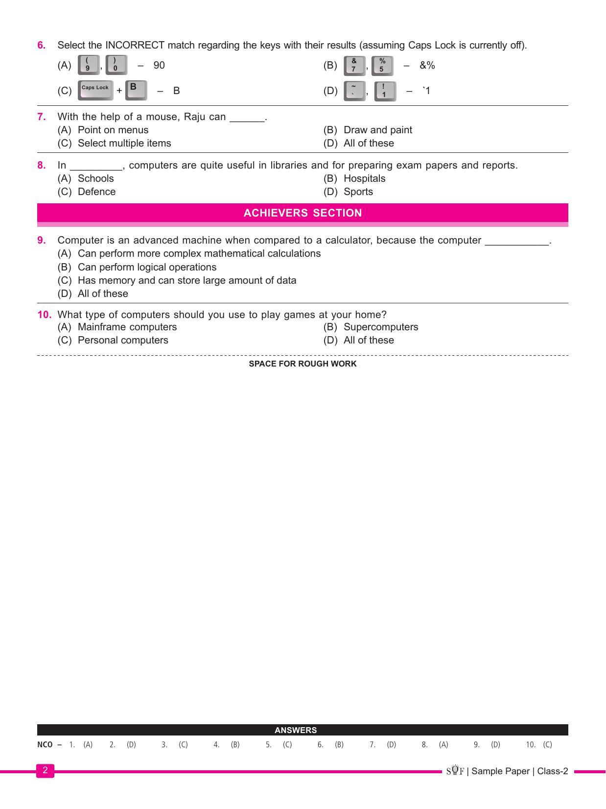 SOF NCO 2024 Class 2 Sample Paper - Page 2