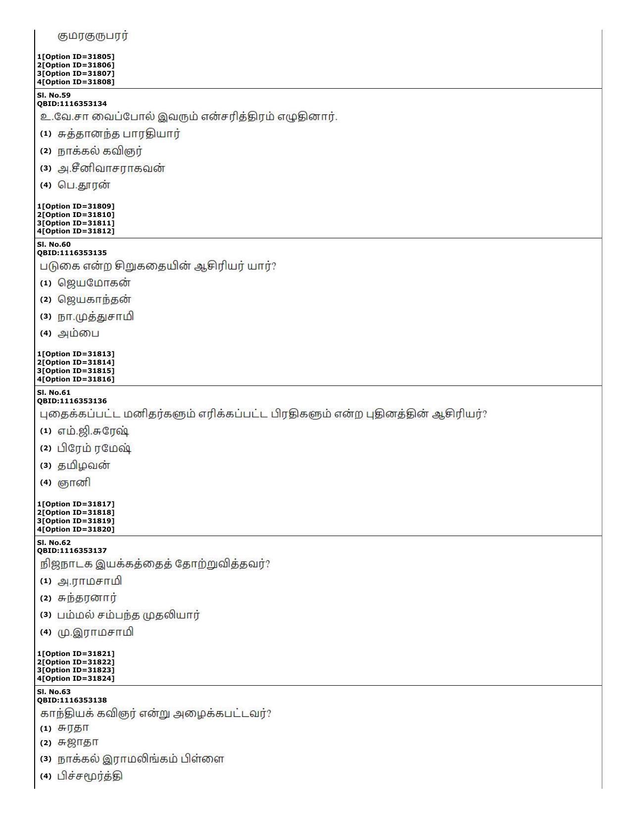 CUET (PG) 2022: PGQP-60 Tamil (10-09-2022) Question Paper - Page 17