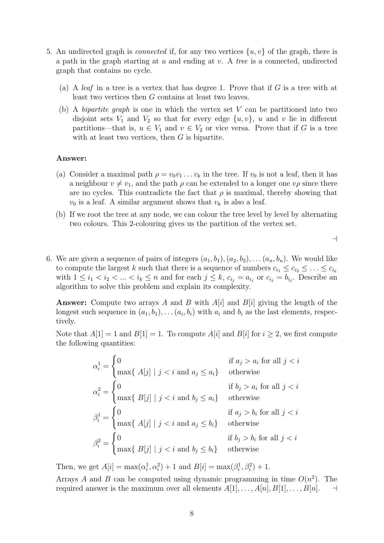 CMI Entrance Exam 2017 Solutions MSc/PhD Computer Science - Page 8