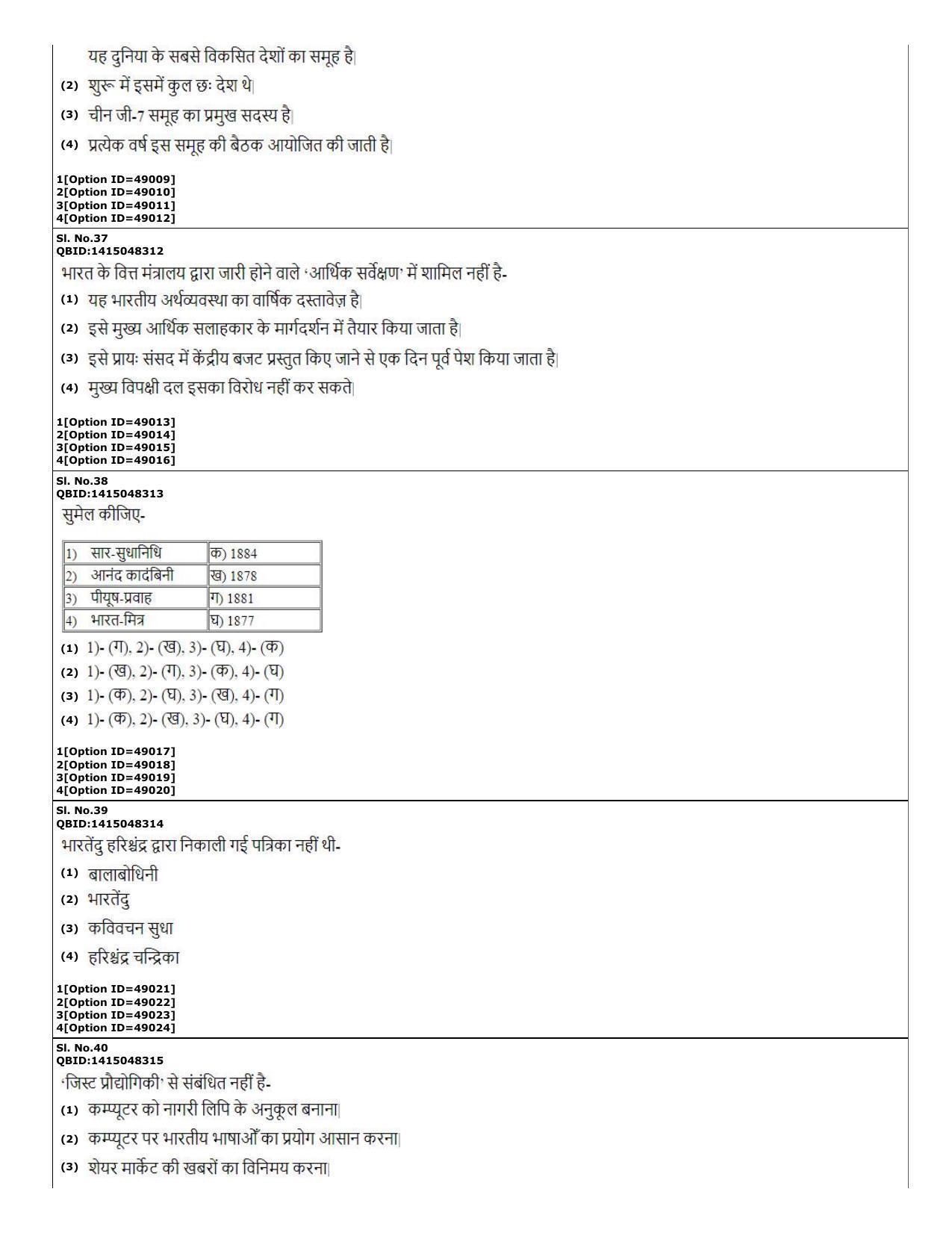 CUET (PG) 2022: PGQP-78 Prayojanmoolak Hindi(Patrakarita) (11-09-2022) Question Paper - Page 14