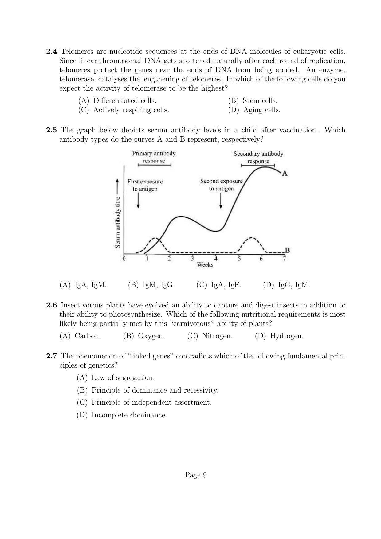 LPU NEST Question Paper 2012 SET A - Page 9
