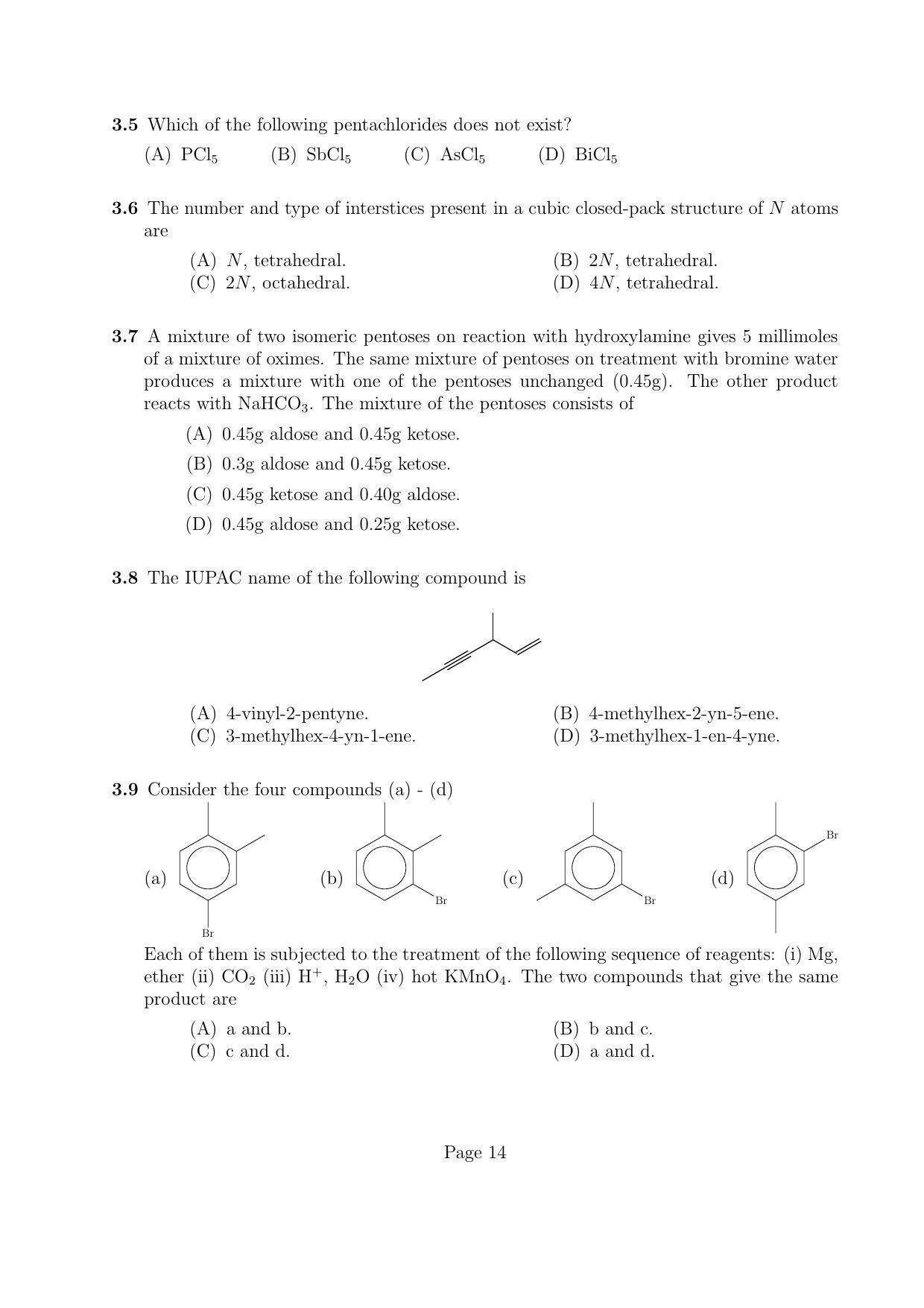 LPU NEST Question Paper 2012 SET A - Page 14