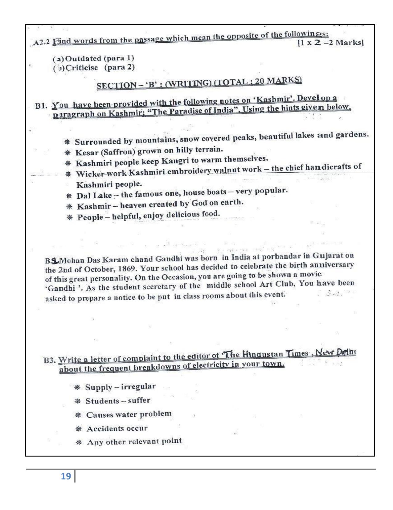 Worksheet for Class 4 English Assignment 145 Grammer - Page 3