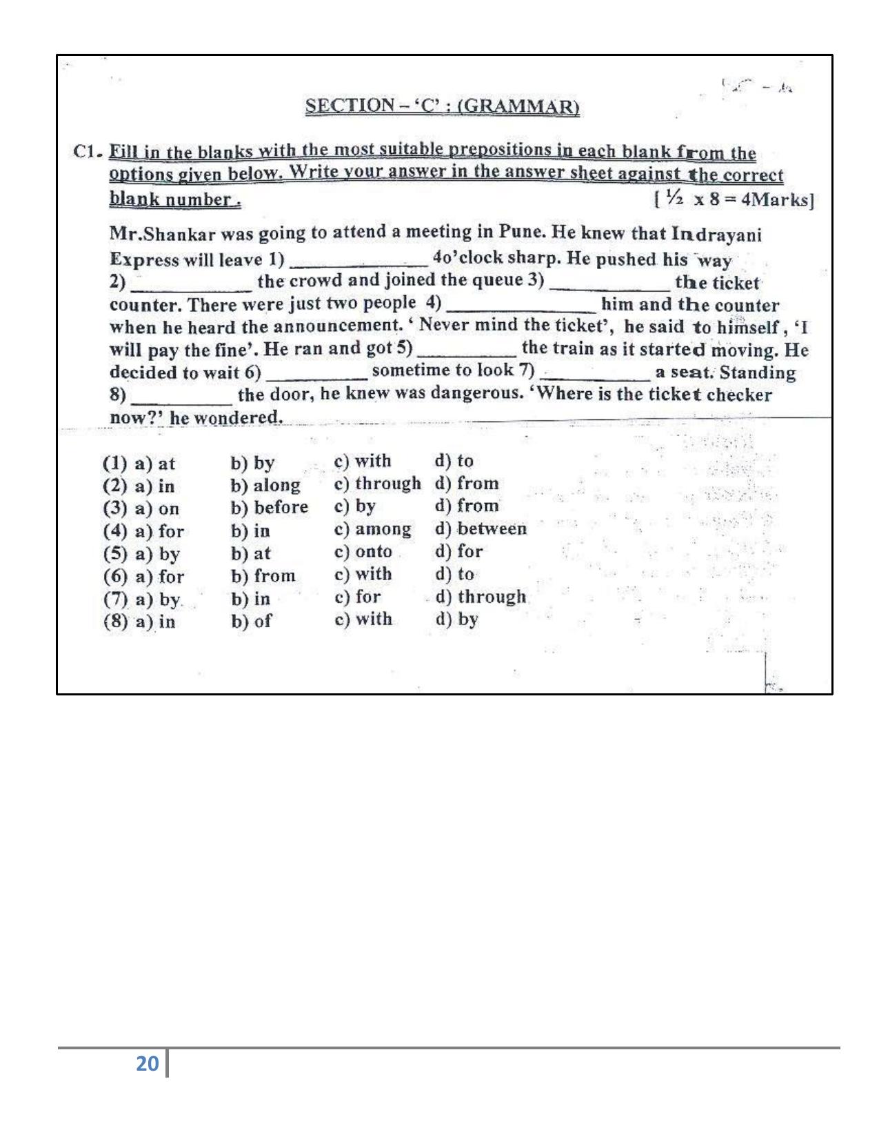 Worksheet for Class 4 English Assignment 145 Grammer - Page 4