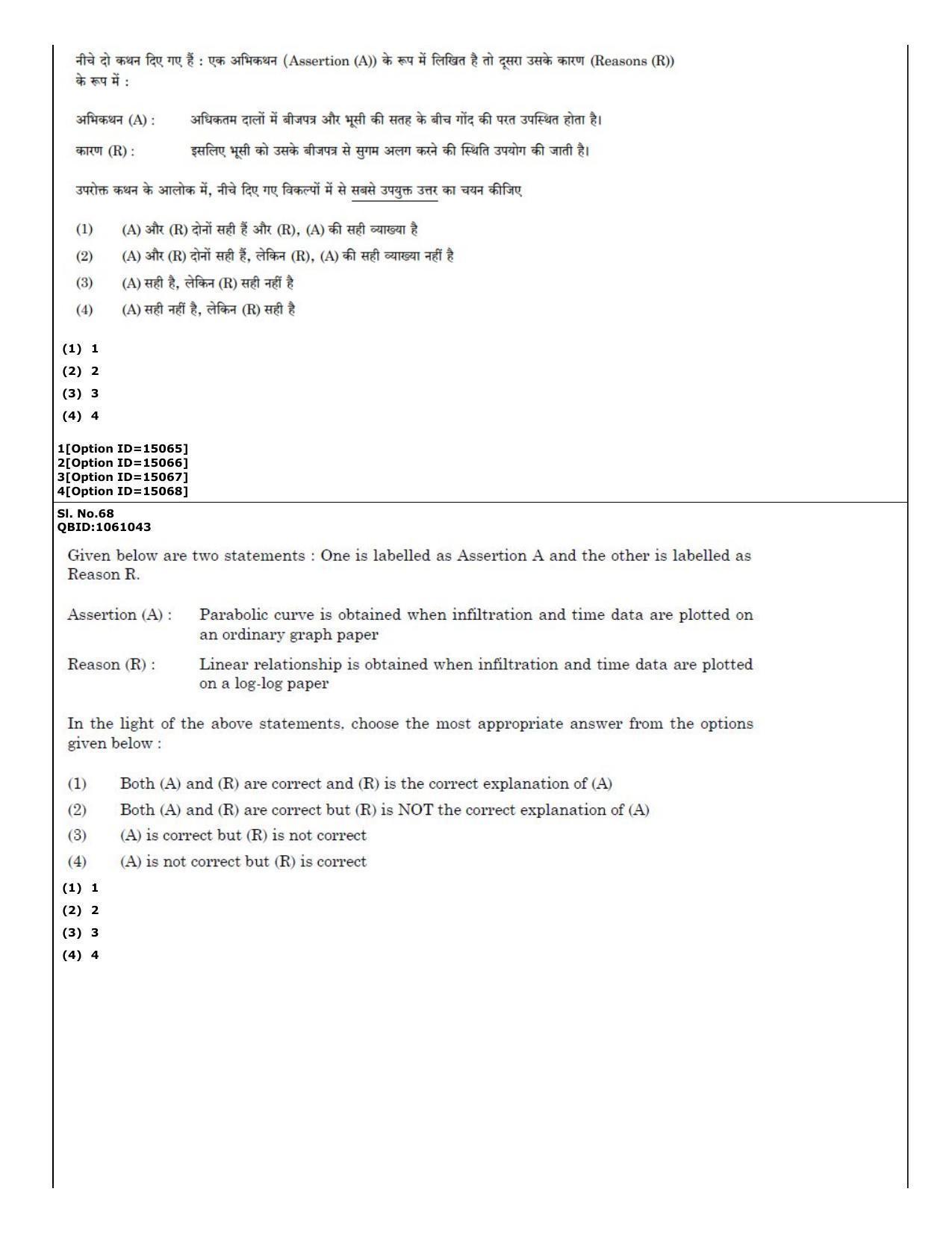CUET (PG) 2022: PGQP-57 Water Engineering and Management (06-09-2022) Question Paper - Page 41
