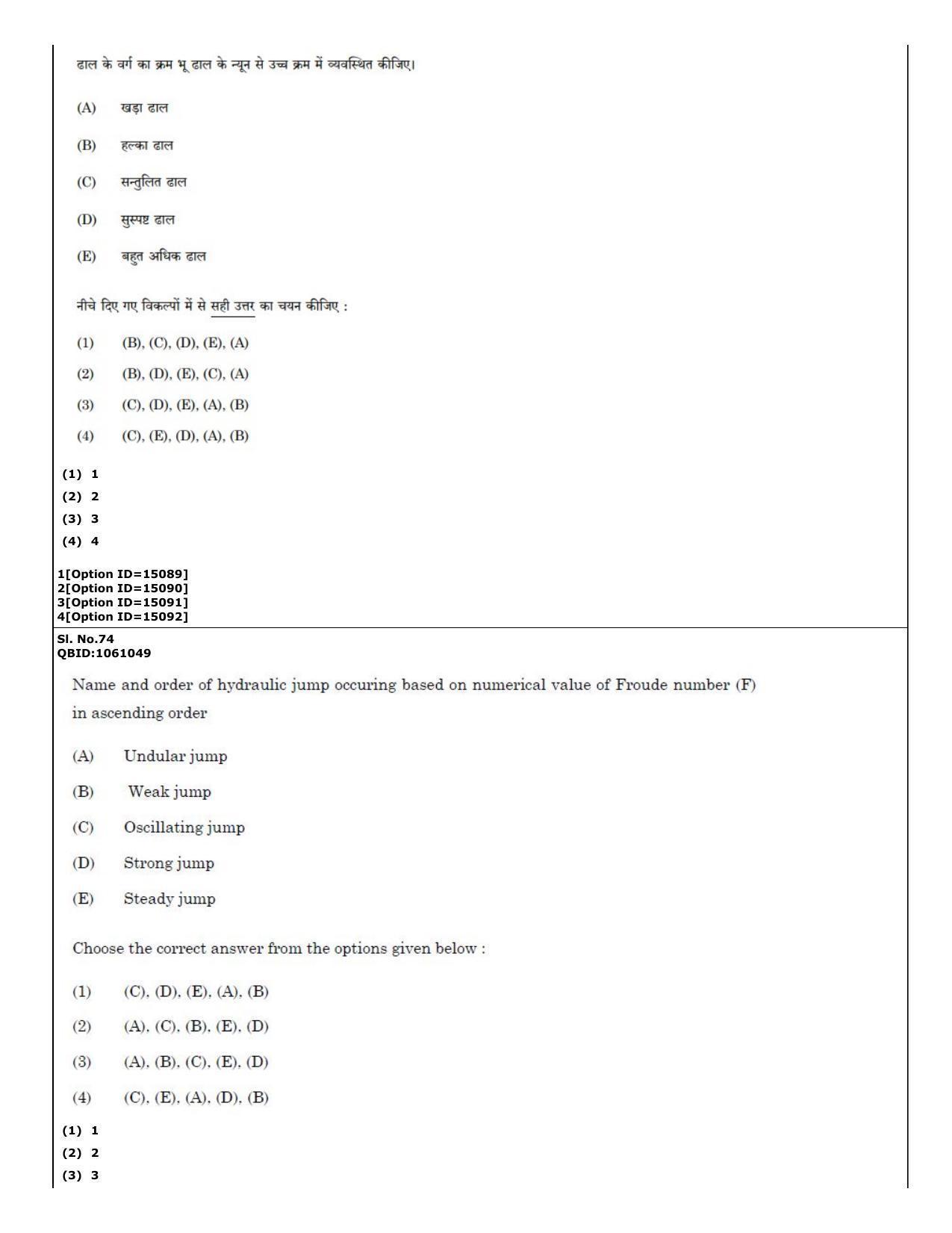 CUET (PG) 2022: PGQP-57 Water Engineering and Management (06-09-2022) Question Paper - Page 47
