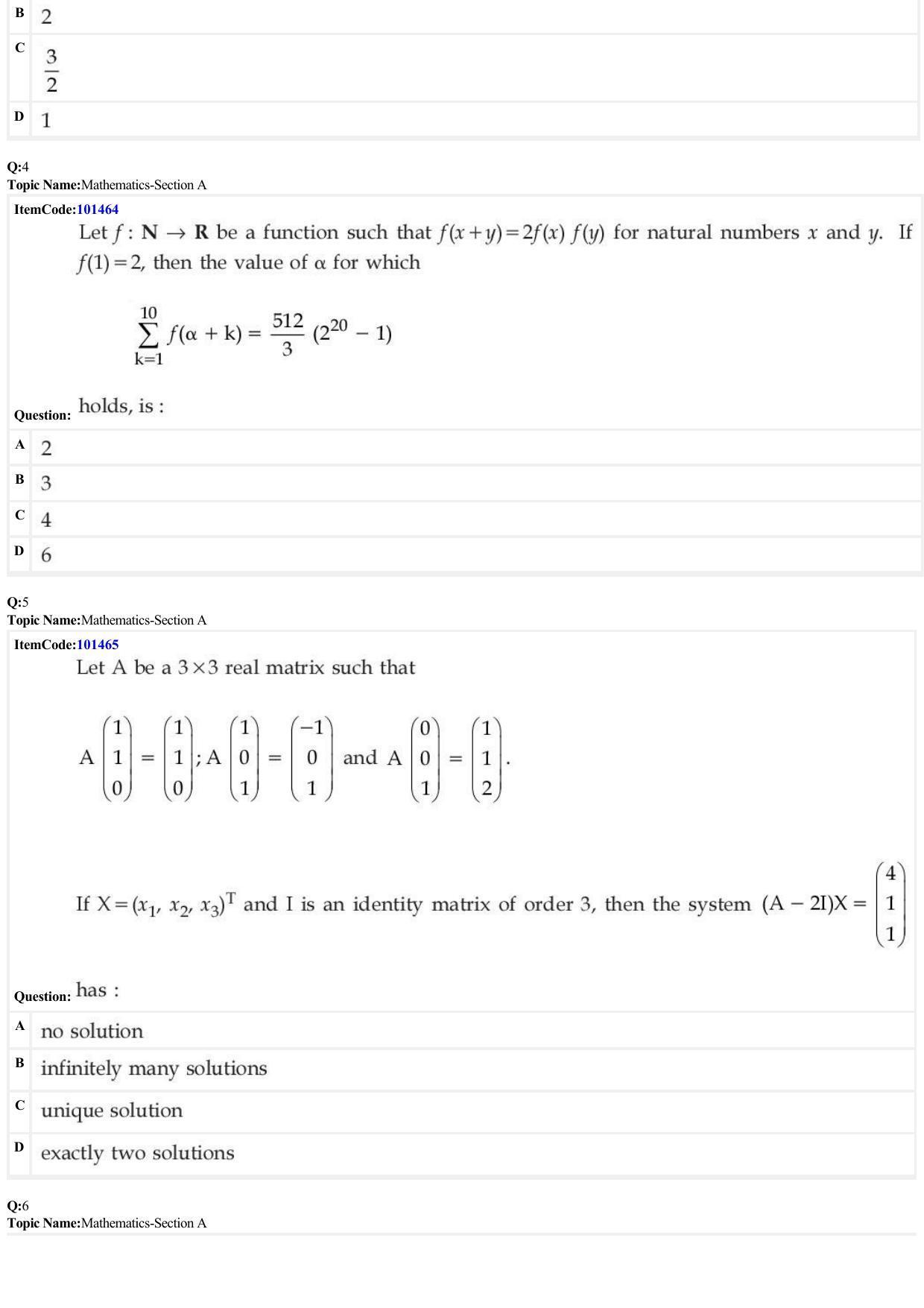 JEE Mains 2022: BTech English (Shift 1) 25-06-2022 Question Paper - Page 2