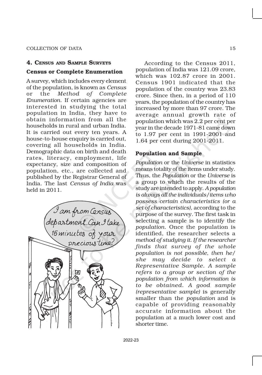 NCERT Book for Class 11 Economics (Statistic Economics) Chapter 2 Collection of Data - Page 7