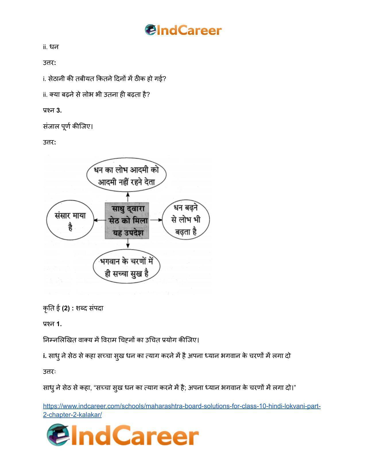 Maharashtra Board Solutions for Class 10- Hindi Lokvani (Part 2): Chapter 2- कलाकार - Page 21