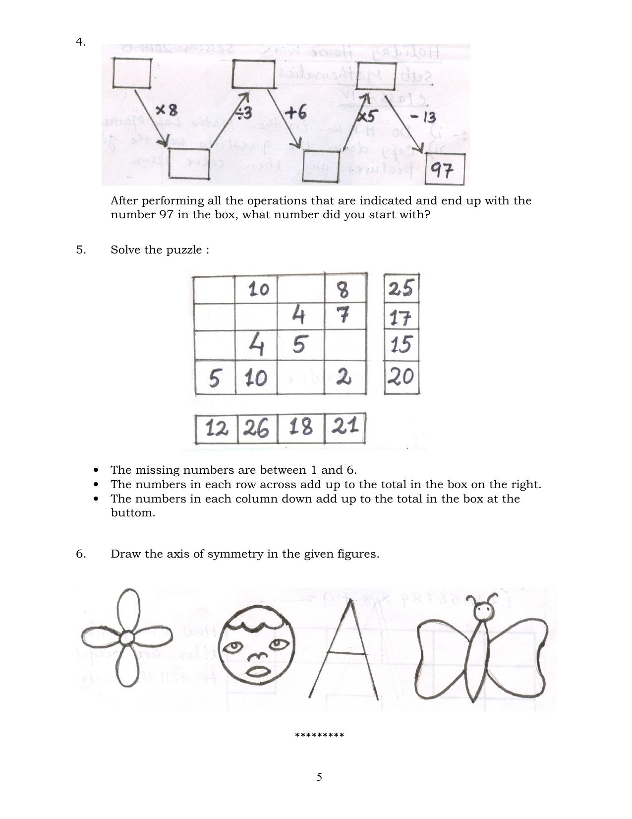 Worksheet for Class 4 English Assignment 152 - Page 5
