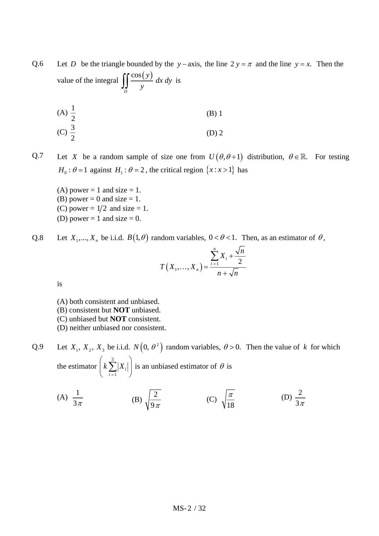 JAM 2011: MS Question Paper - Page 4