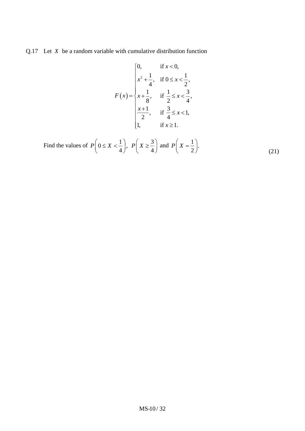 JAM 2011: MS Question Paper - Page 12