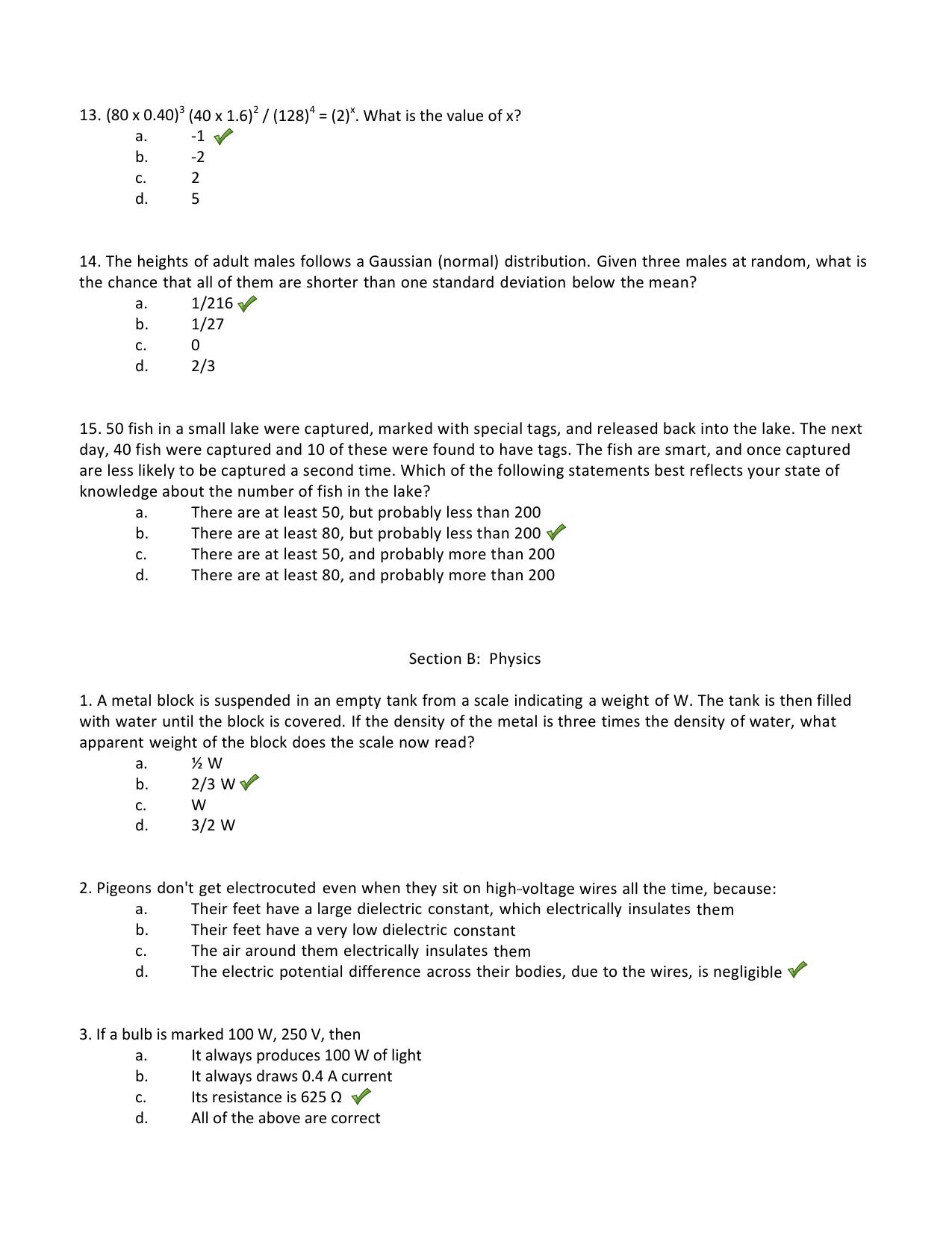 JGEEBILS Biology Answer Keys 2014 - Page 3