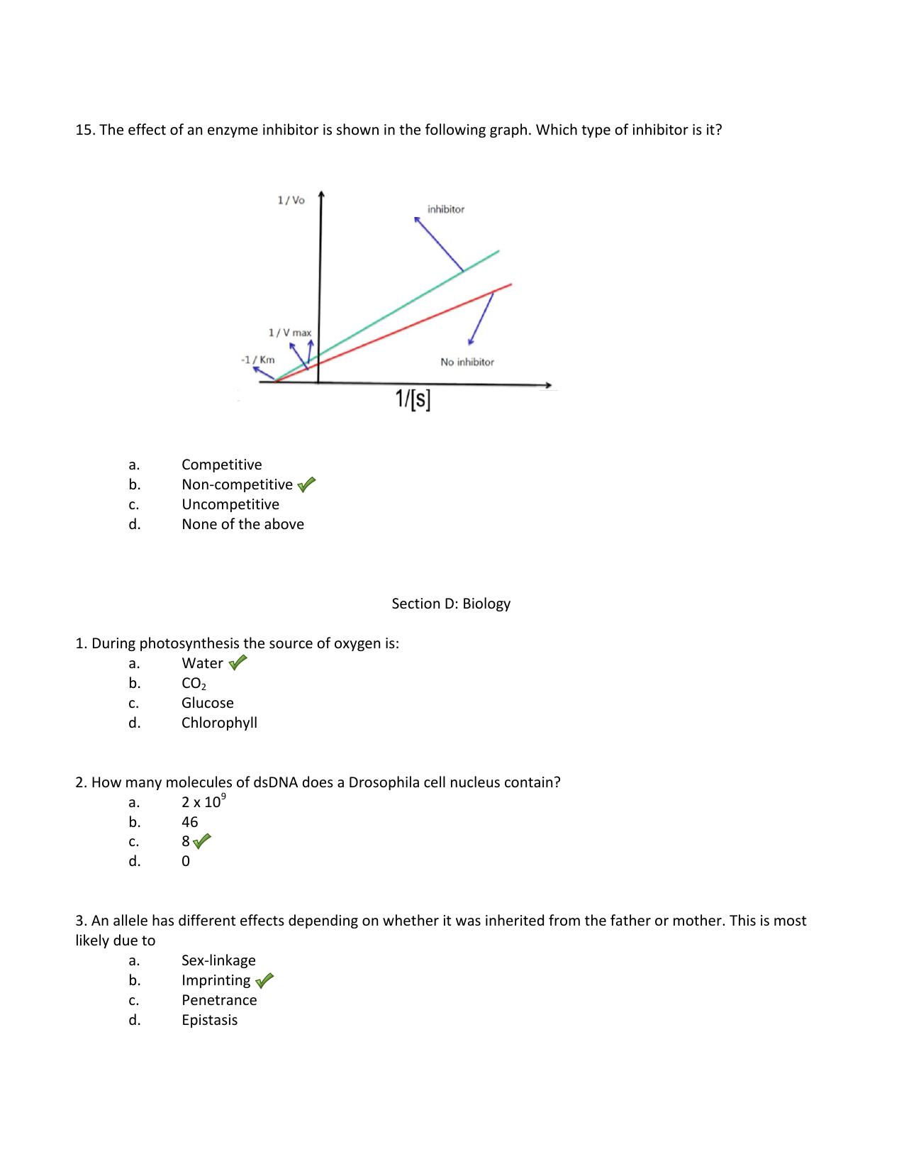 JGEEBILS Biology Answer Keys 2014 - Page 8