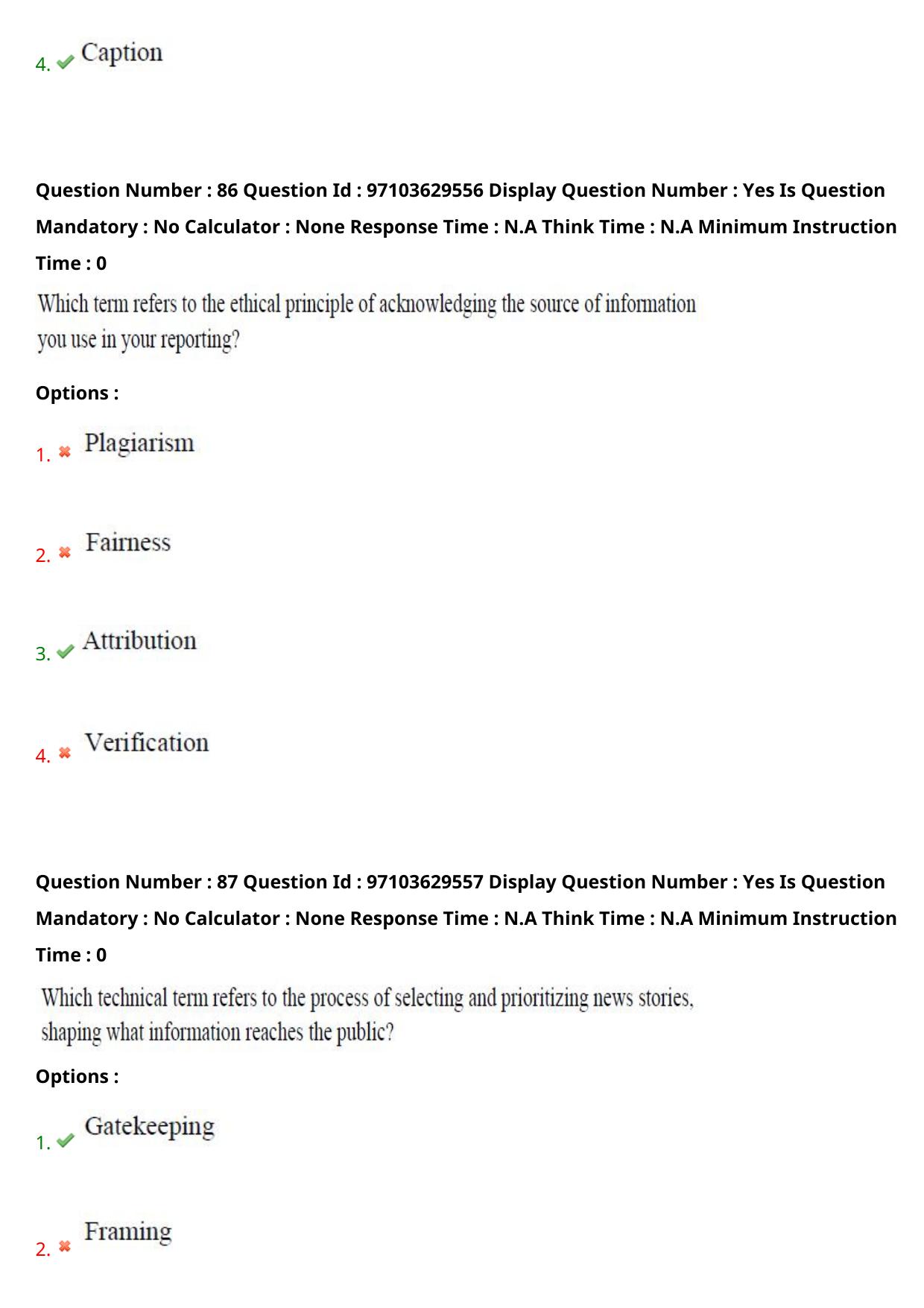 AP RCET 2024 Journalism and Mass Communication Question Paper - Page 55