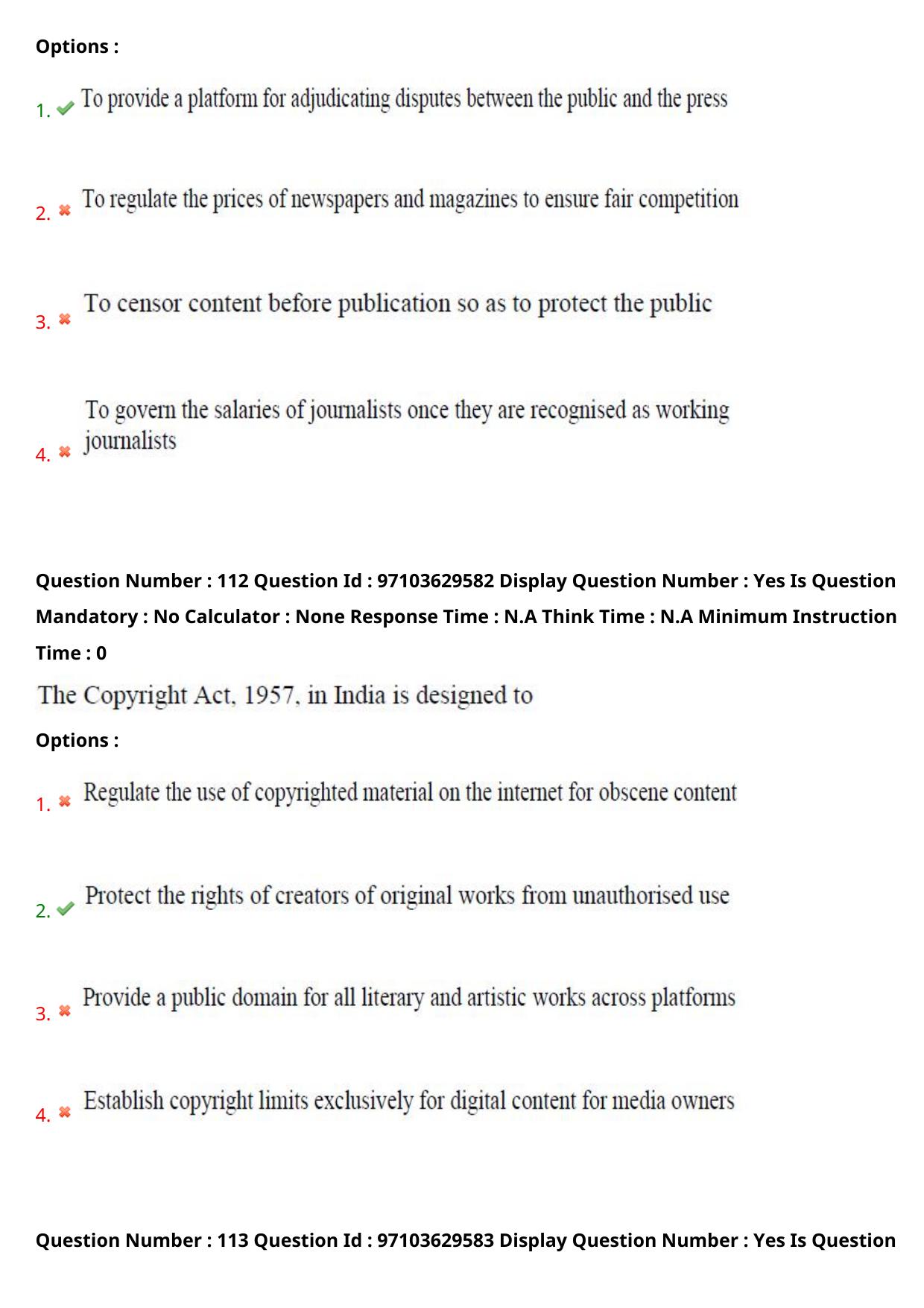 AP RCET 2024 Journalism and Mass Communication Question Paper - Page 69