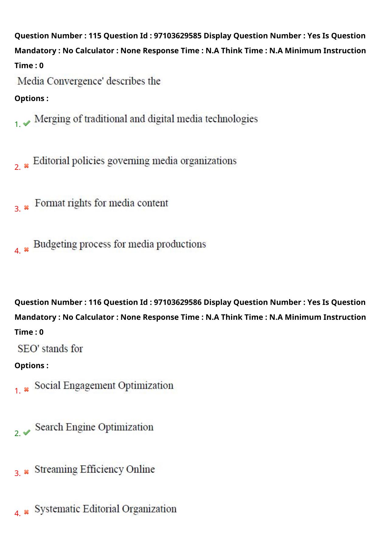 AP RCET 2024 Journalism and Mass Communication Question Paper - Page 71