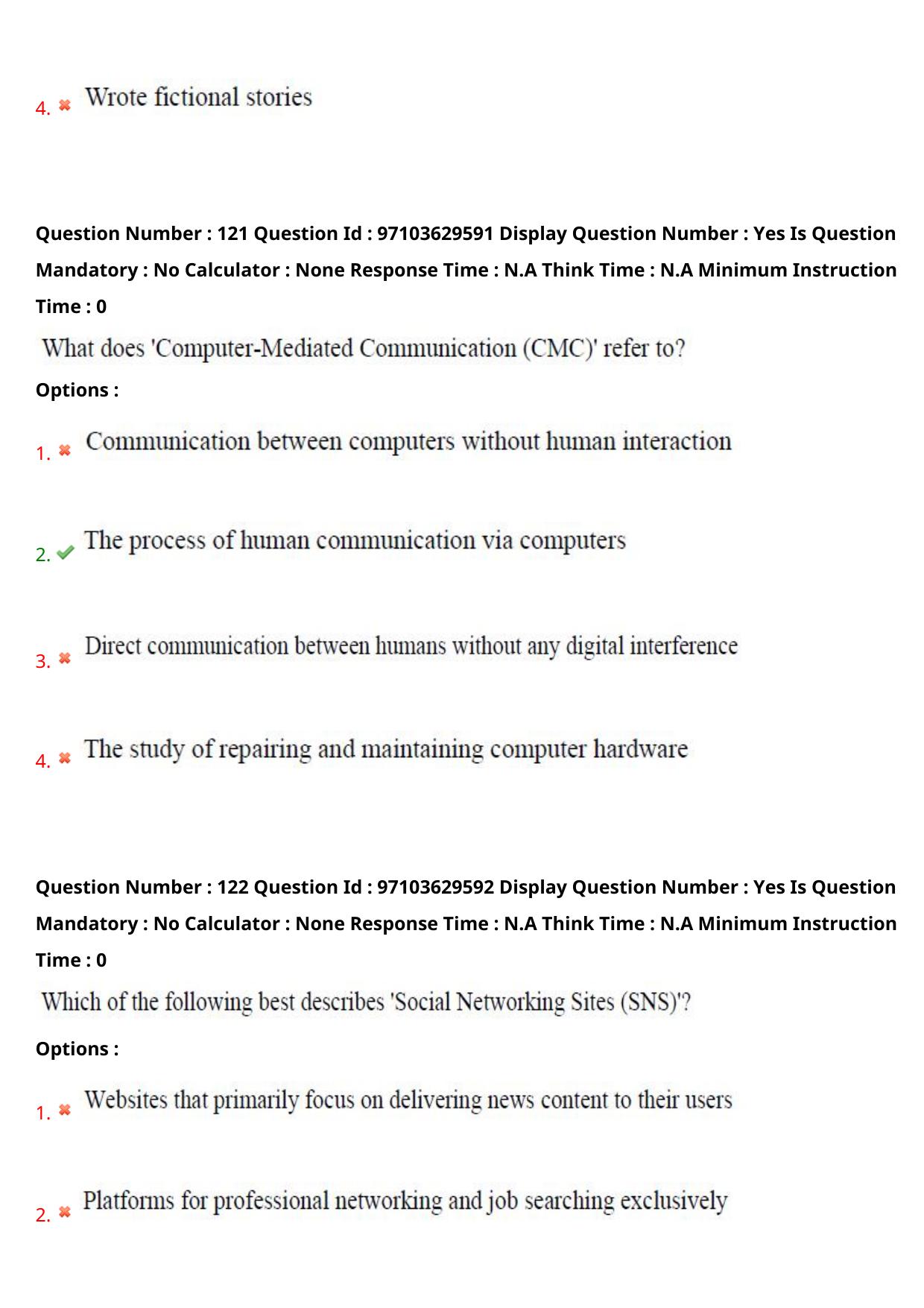 AP RCET 2024 Journalism and Mass Communication Question Paper - Page 74