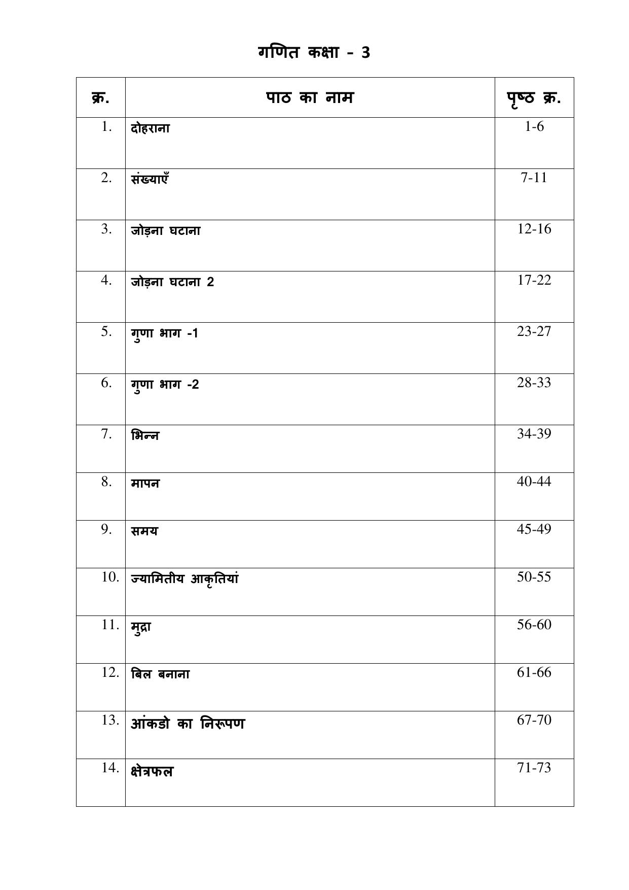 Chhattisgarh Board Class 3 Maths Question Bank - Page 4