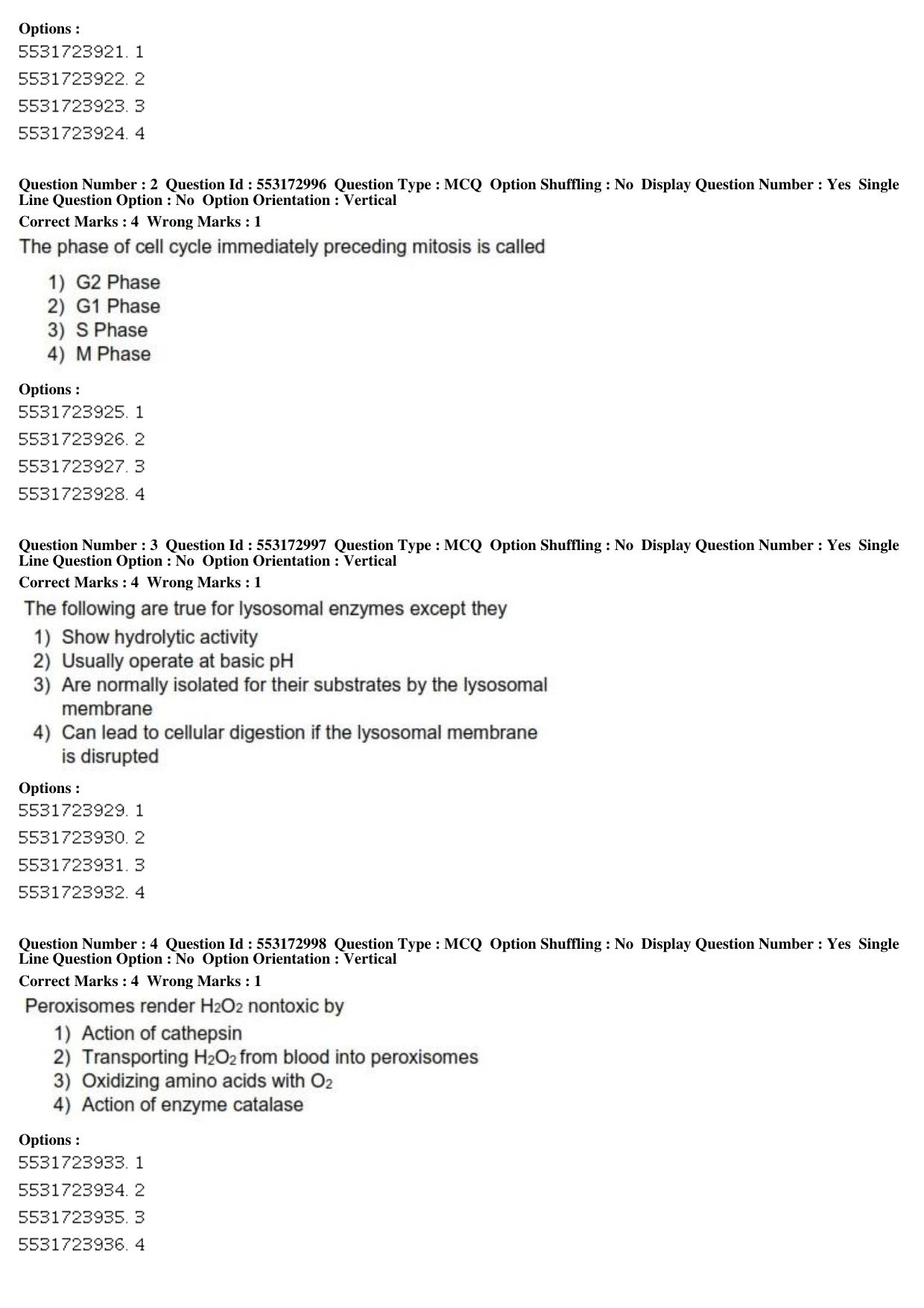 ICAR AIEEA PG 2019 ANIMAL BIOTECHNOLOGY Question Paper - Page 2