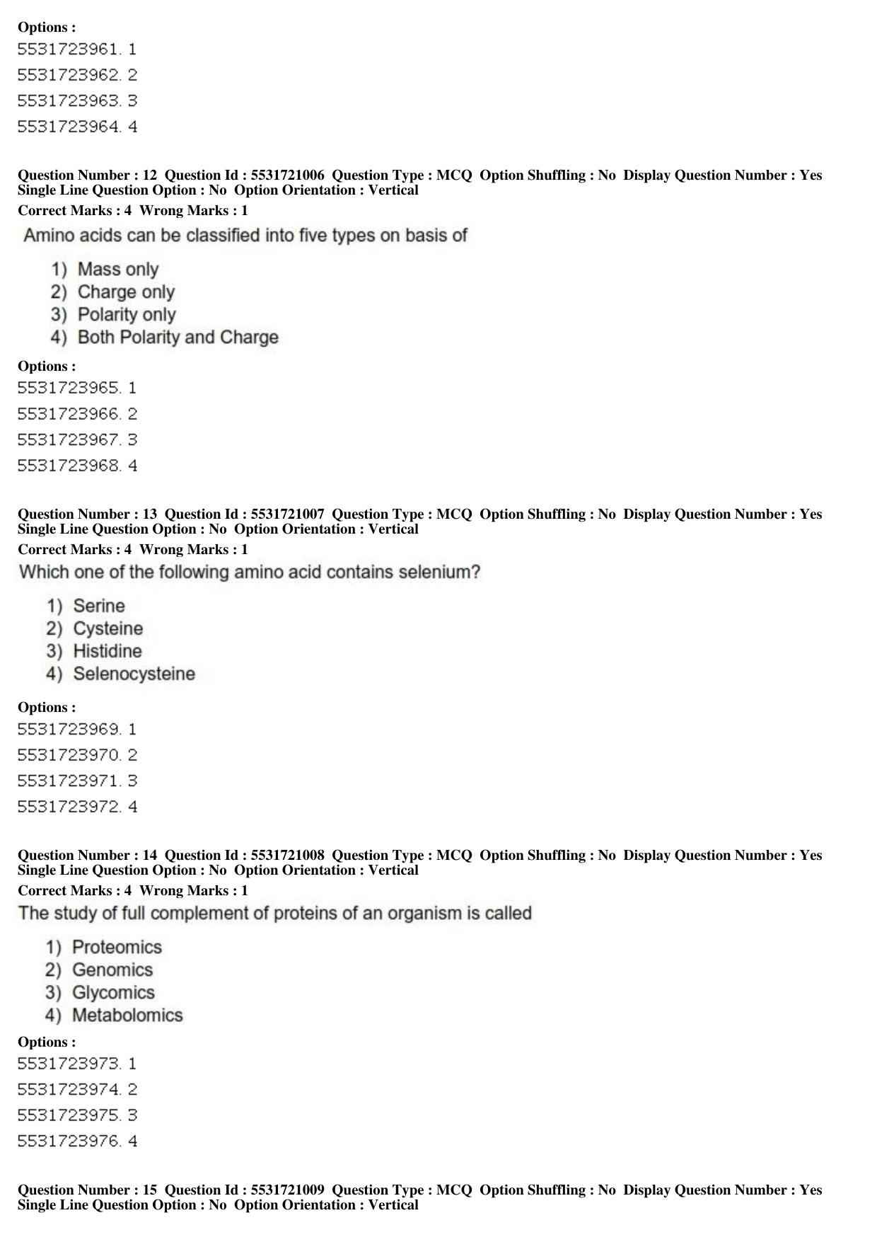 ICAR AIEEA PG 2019 ANIMAL BIOTECHNOLOGY Question Paper - Page 5