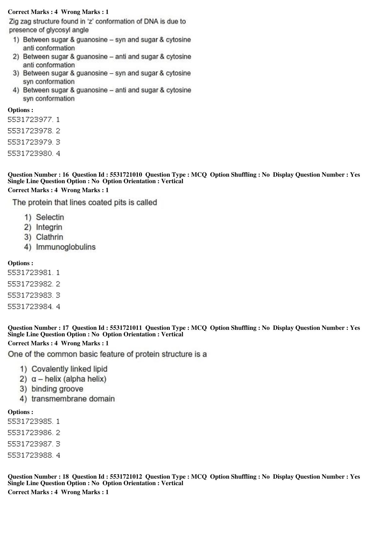 ICAR AIEEA PG 2019 ANIMAL BIOTECHNOLOGY Question Paper - Page 6