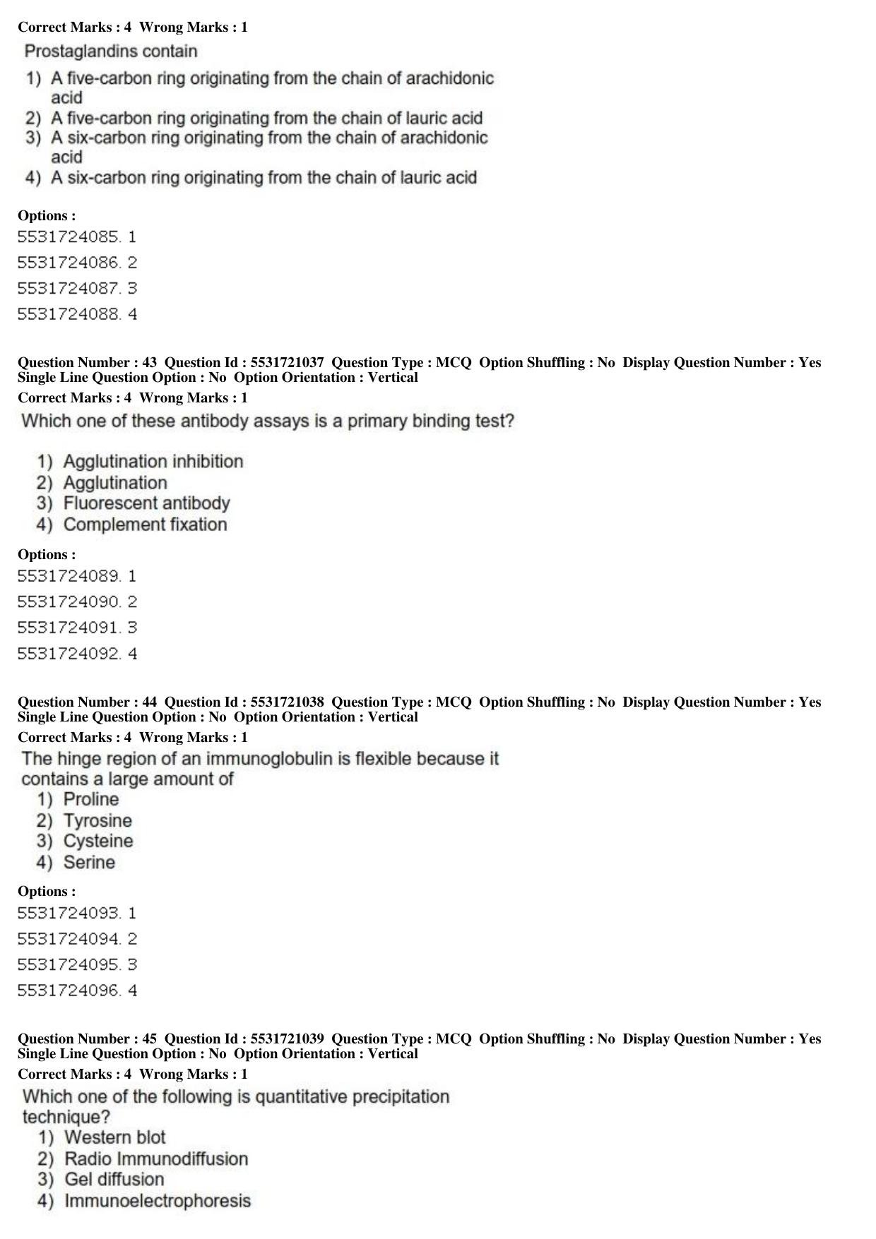 ICAR AIEEA PG 2019 ANIMAL BIOTECHNOLOGY Question Paper - Page 14