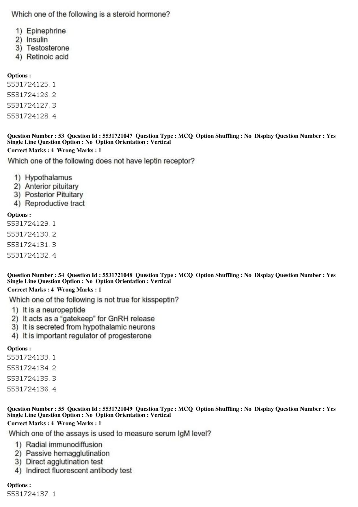 ICAR AIEEA PG 2019 ANIMAL BIOTECHNOLOGY Question Paper - Page 17
