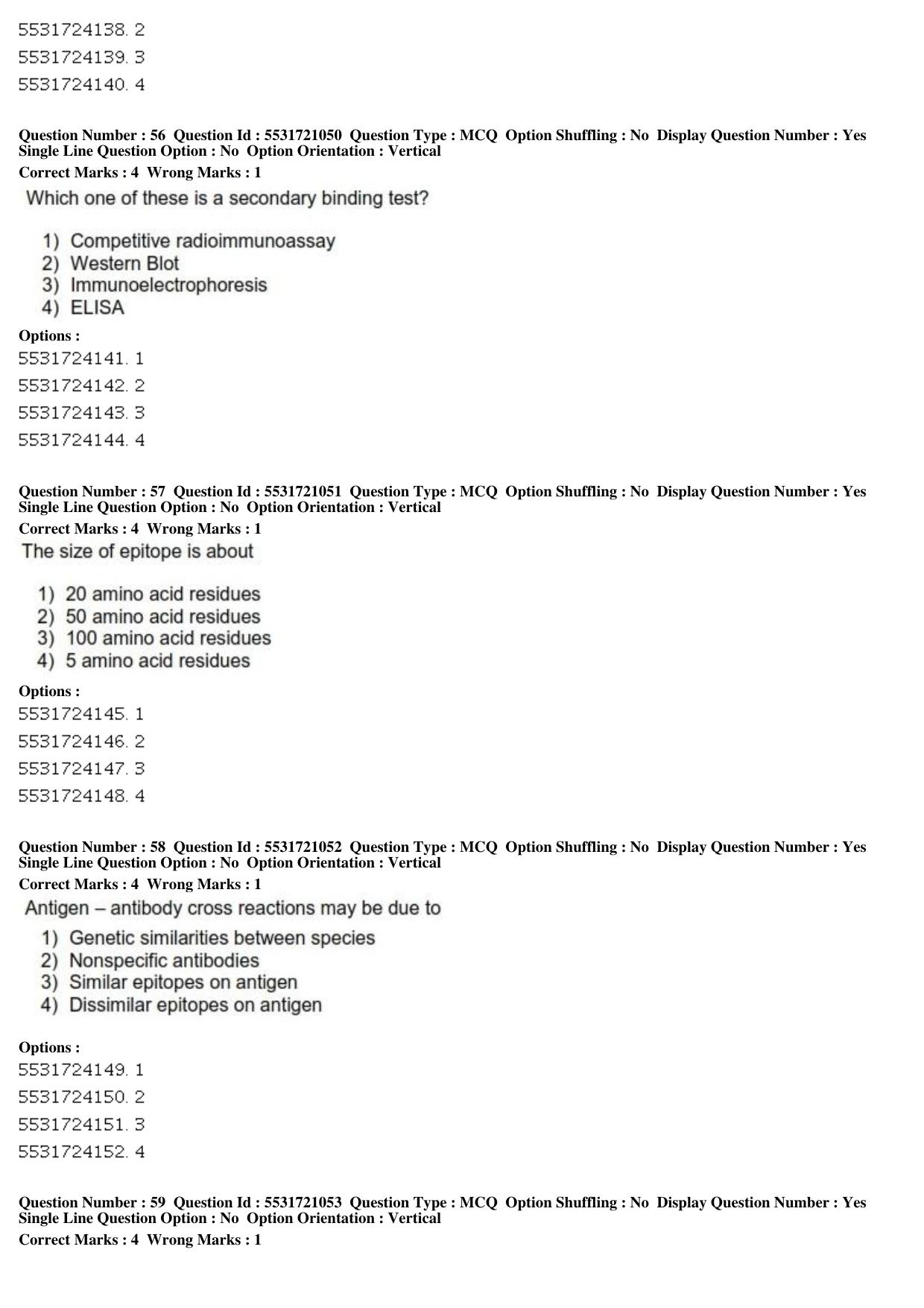 ICAR AIEEA PG 2019 ANIMAL BIOTECHNOLOGY Question Paper - Page 18