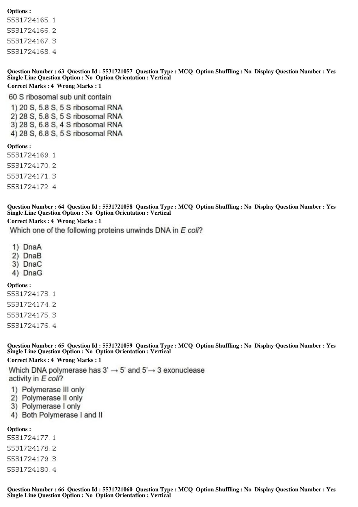 ICAR AIEEA PG 2019 ANIMAL BIOTECHNOLOGY Question Paper - Page 20