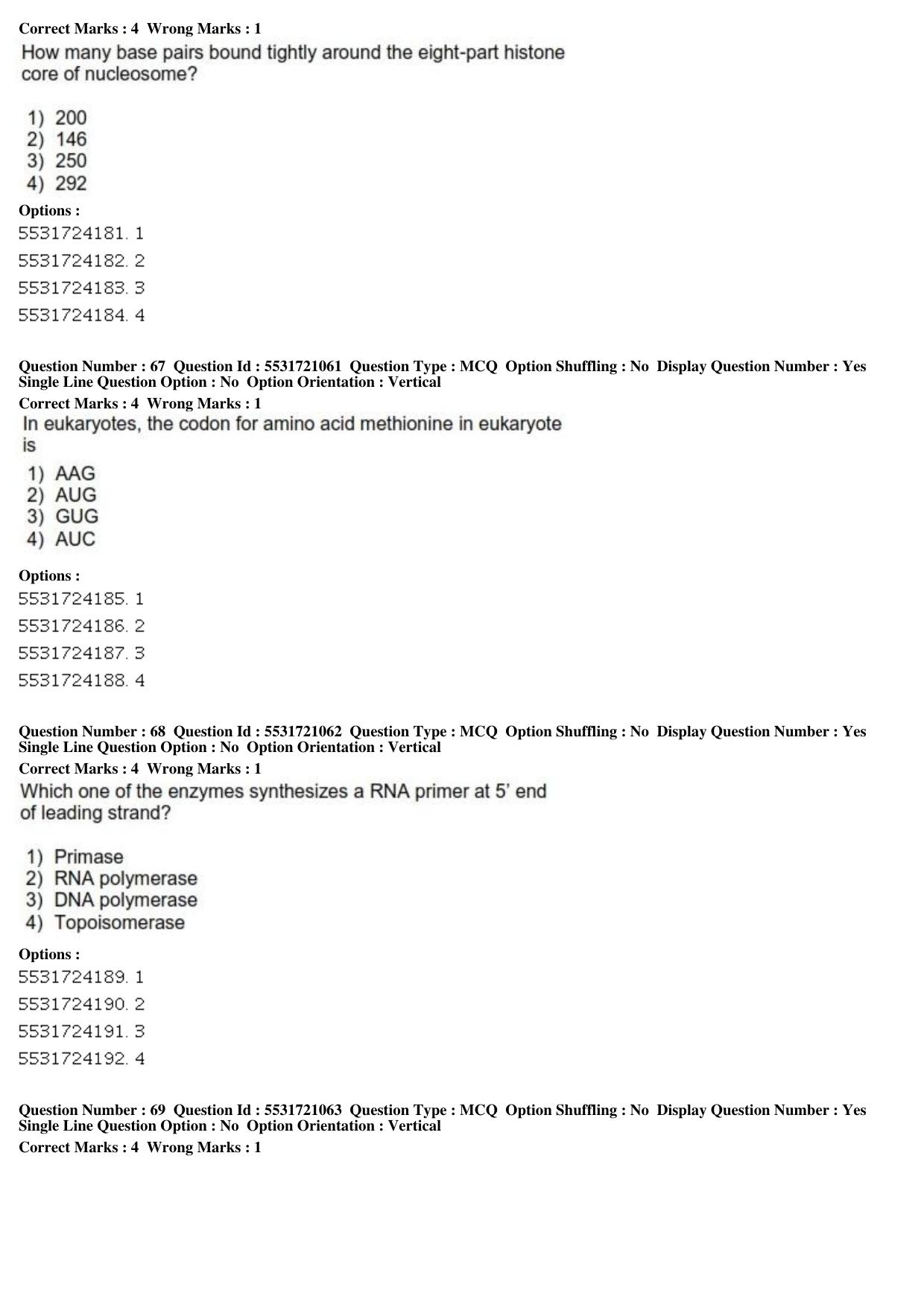 ICAR AIEEA PG 2019 ANIMAL BIOTECHNOLOGY Question Paper - Page 21